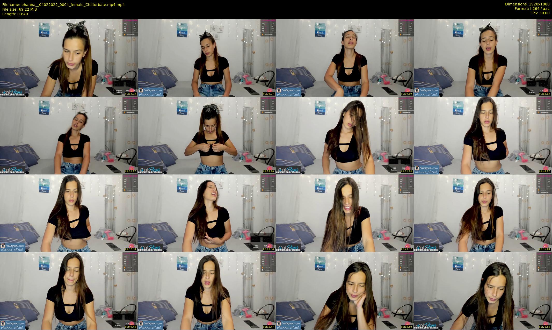 ohanna_ — 4 minute Chaturbate female cam show recording, 1080p, Feb 4, 2022
