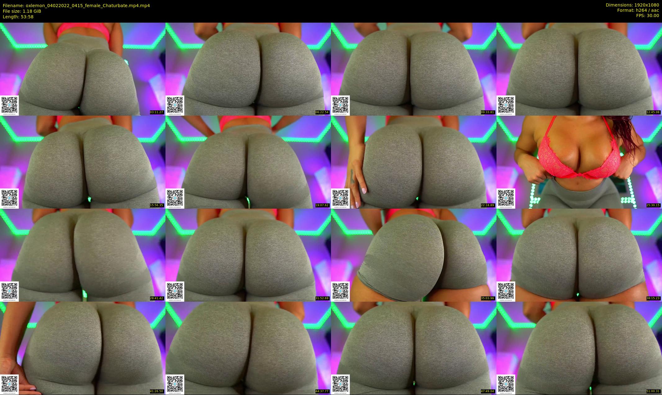 oxlemon — 54 minute Chaturbate female cam show recording, 1080p, Feb 4, 2022