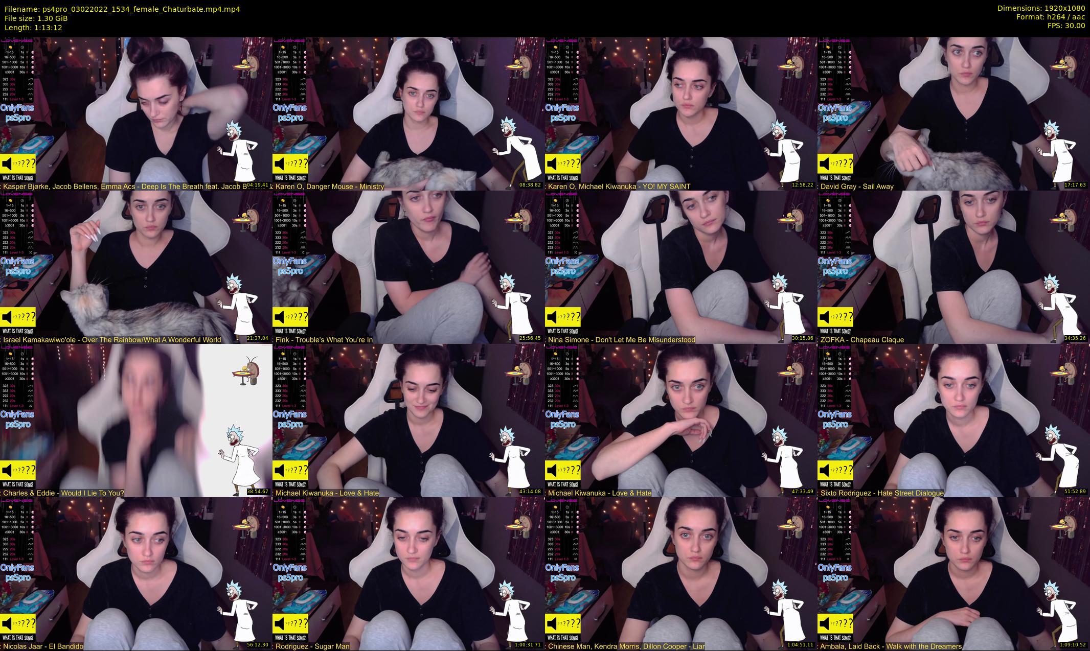 ps4pro — 74 minute Chaturbate female cam show recording, 1080p, Feb 3, 2022