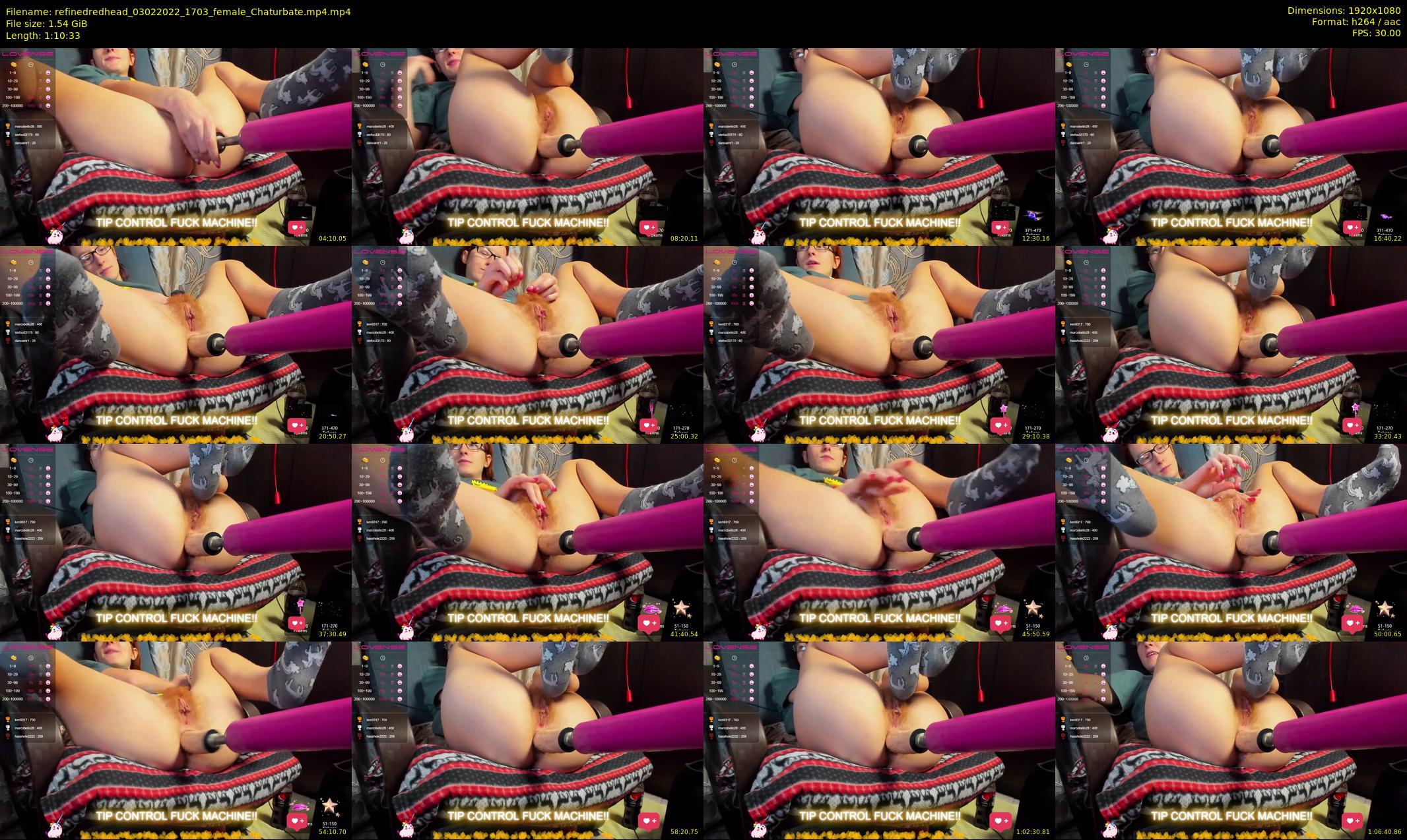 refinedredhead — 71 minute Chaturbate female cam show recording, 1080p, Feb 3, 2022