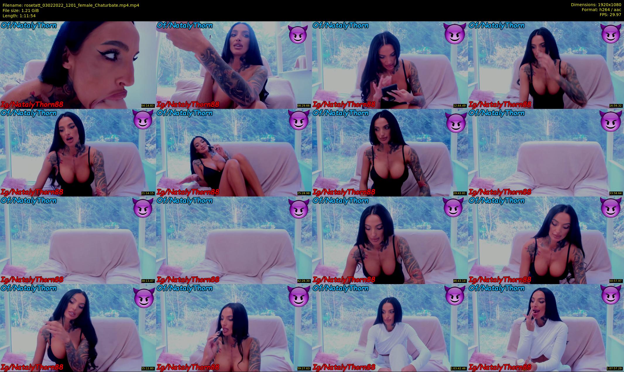 rosetatt — 72 minute Chaturbate female cam show recording, 1080p, Feb 3, 2022