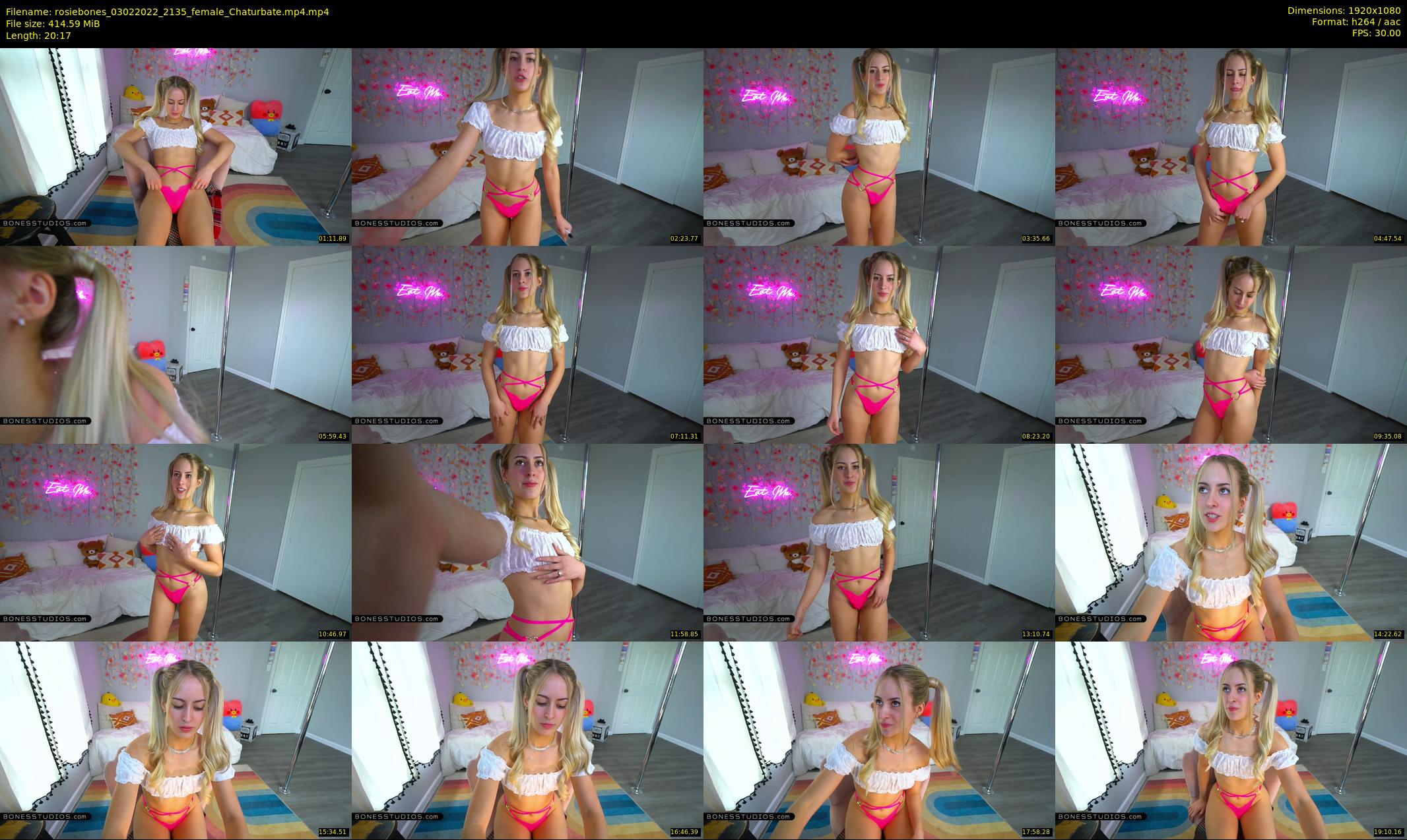 rosiebones — 21 minute Chaturbate female cam show recording, 1080p, Feb 3, 2022