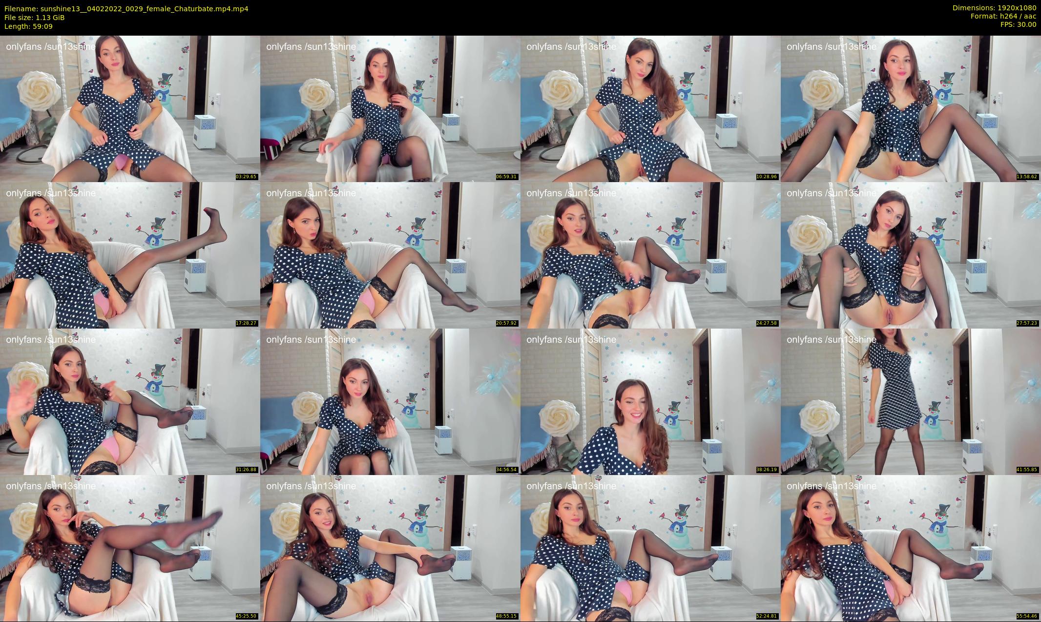sunshine13_ — 60 minute Chaturbate female cam show recording, 1080p, Feb 4, 2022