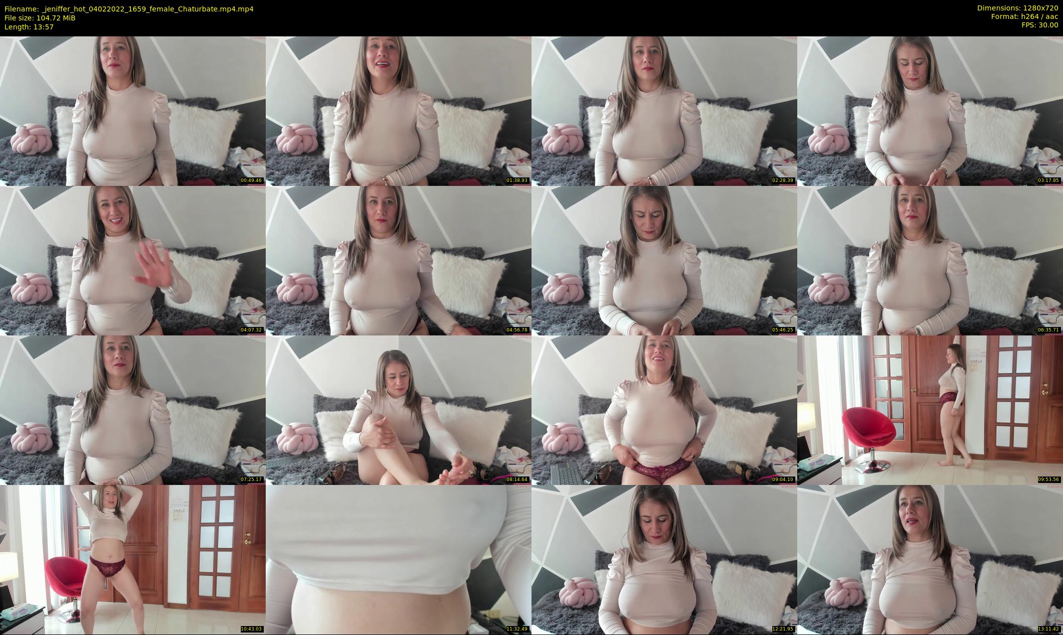 _jeniffer_hot — 14 minute Chaturbate female cam show recording, 720p, Feb 4, 2022