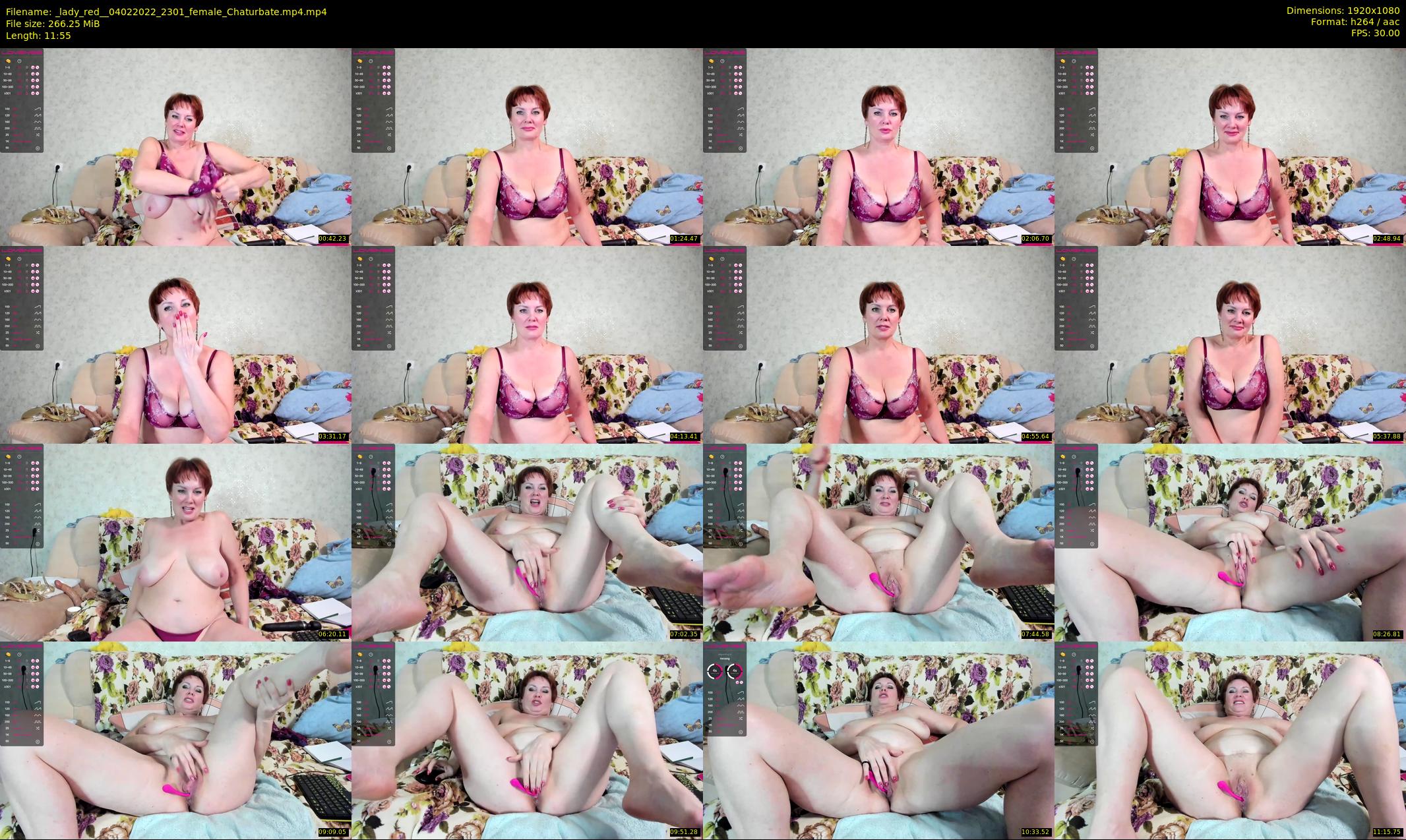 _lady_red_ — 12 minute Chaturbate female cam show recording, 1080p, Feb 4, 2022