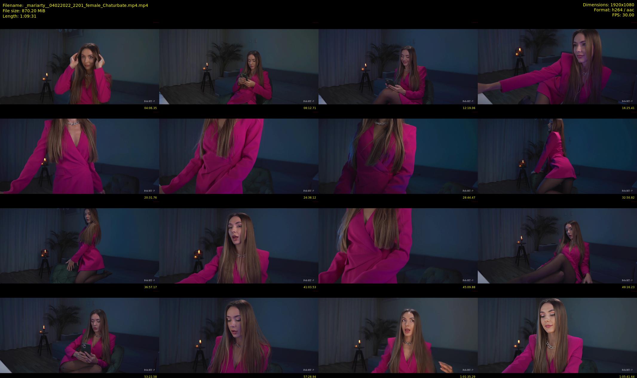 _mariarty_ — 70 minute Chaturbate female cam show recording, 1080p, Feb 4, 2022