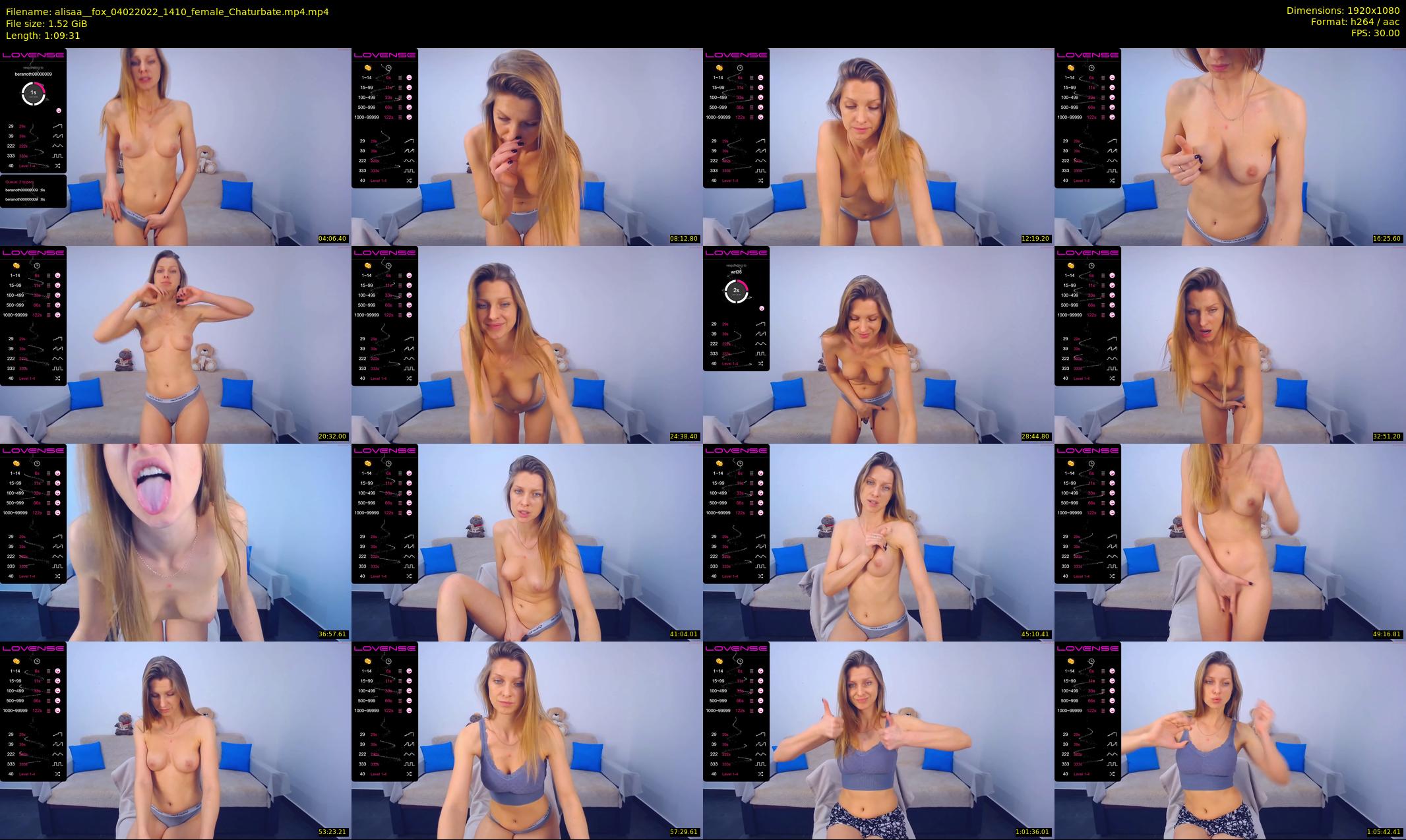 alisaa__fox — 70 minute Chaturbate female cam show recording, 1080p, Feb 4, 2022