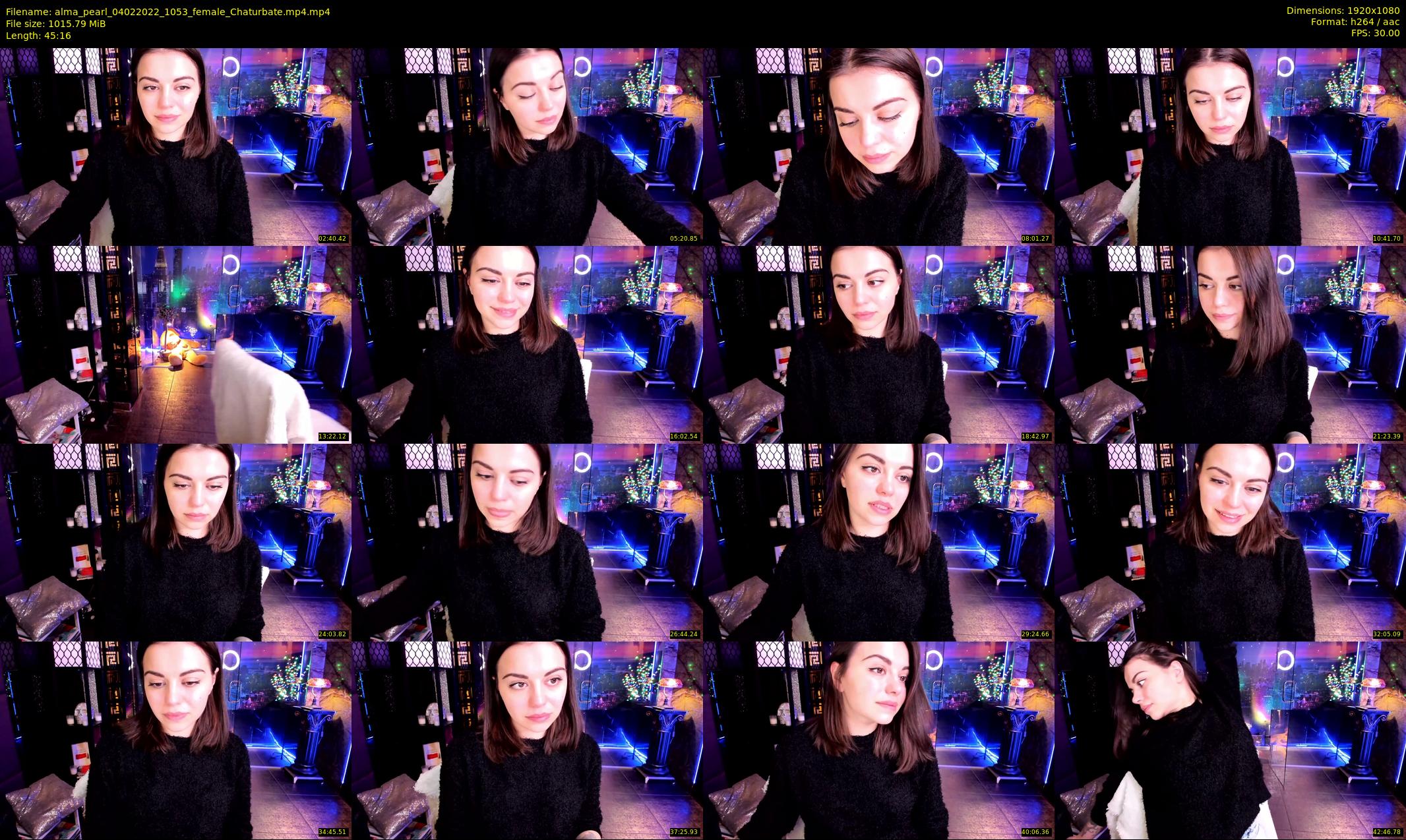 alma_pearl — 46 minute Chaturbate female cam show recording, 1080p, Feb 4, 2022
