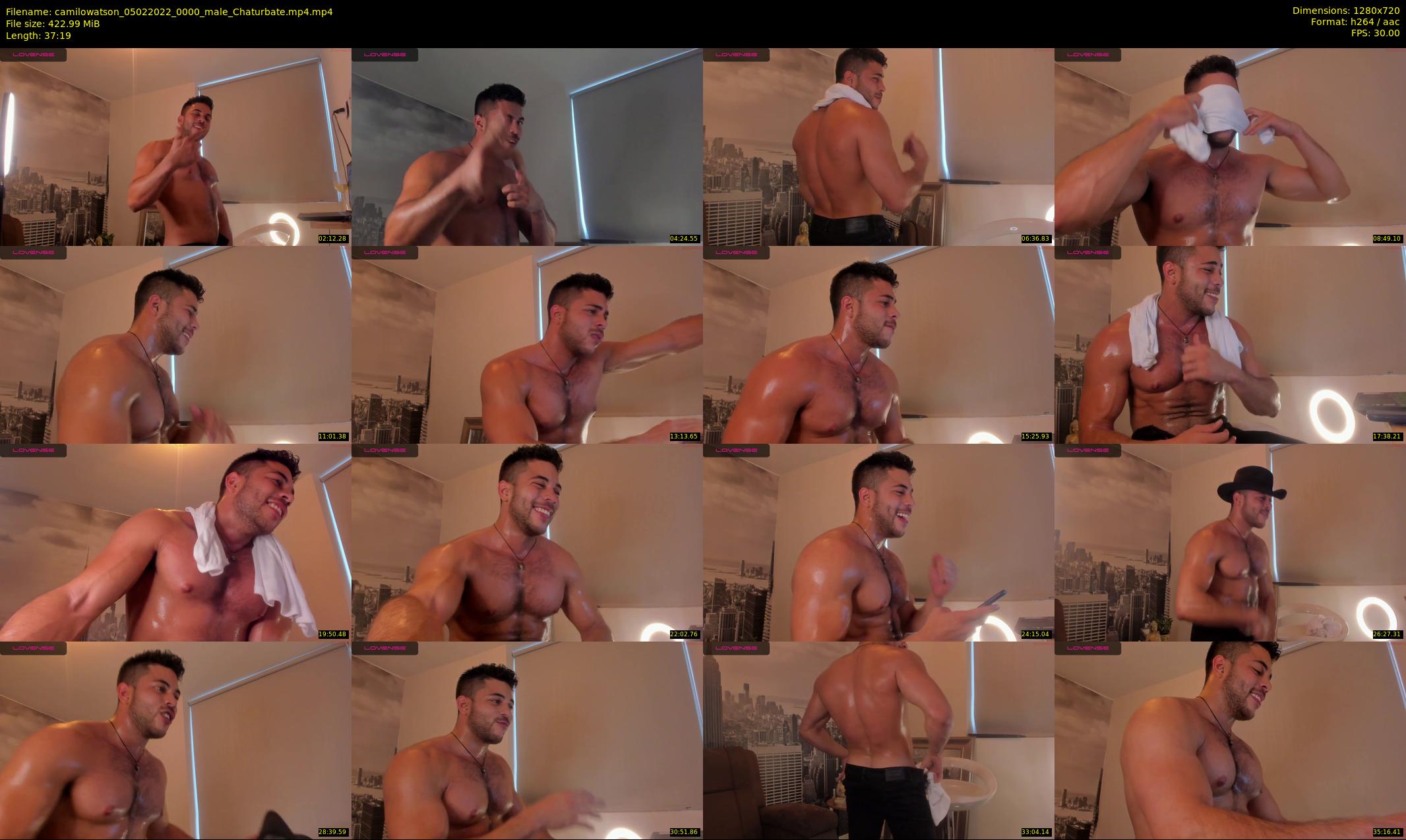 camilowatson — 38 minute Chaturbate male cam show recording, 720p, Feb 5, 2022