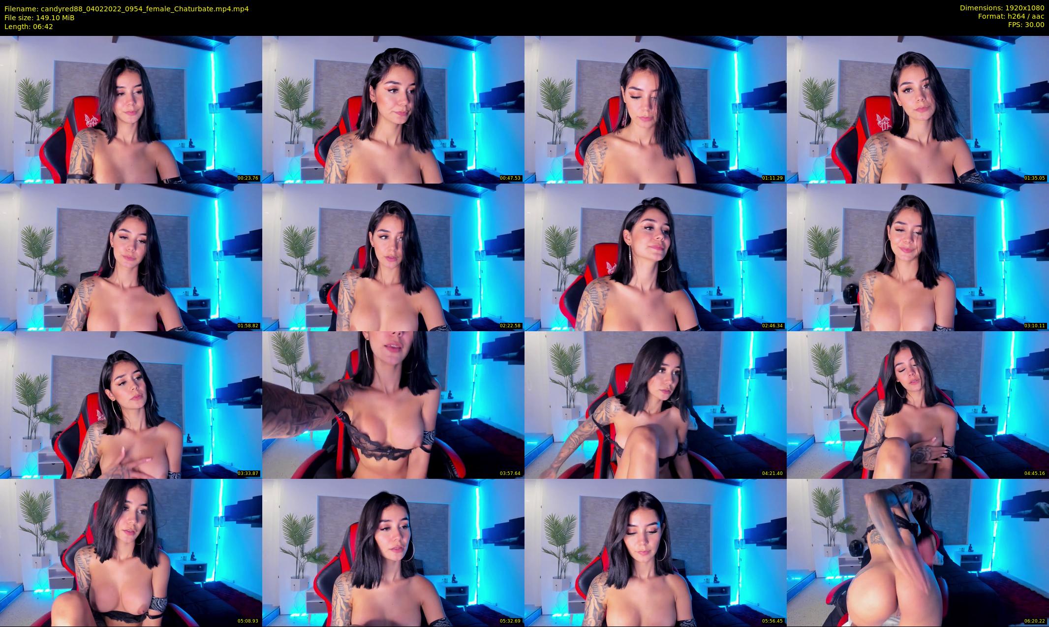 candyred88 — 7 minute Chaturbate female cam show recording, 1080p, Feb 4, 2022