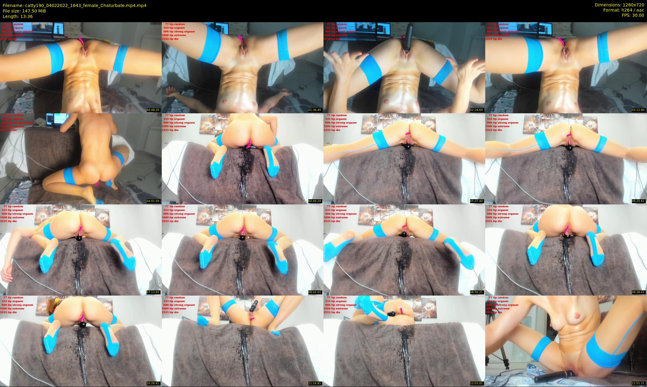 catty190 — 14 minute Chaturbate female cam show recording, 720p, Feb 4, 2022