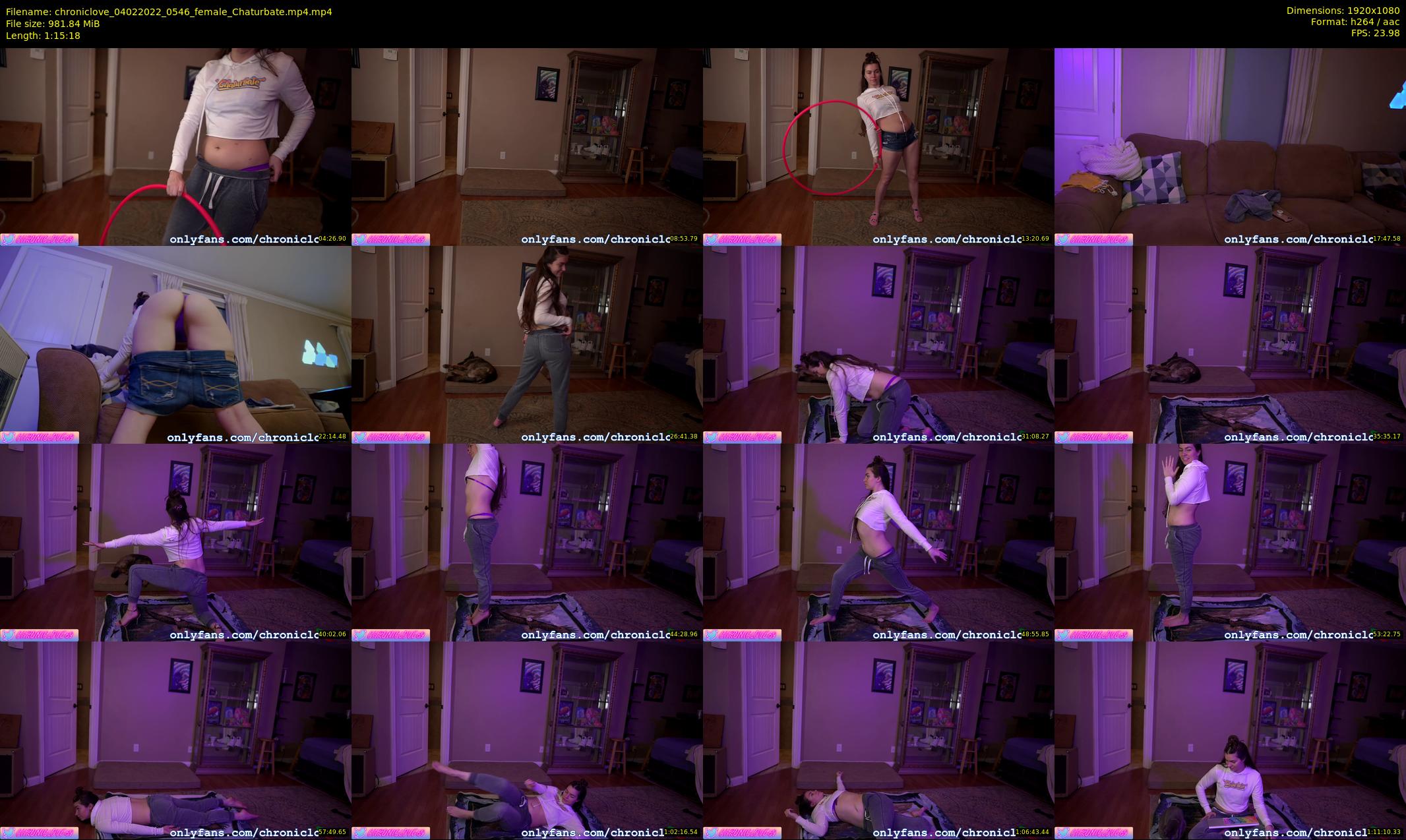 chroniclove — 76 minute Chaturbate female cam show recording, 1080p, Feb 4, 2022