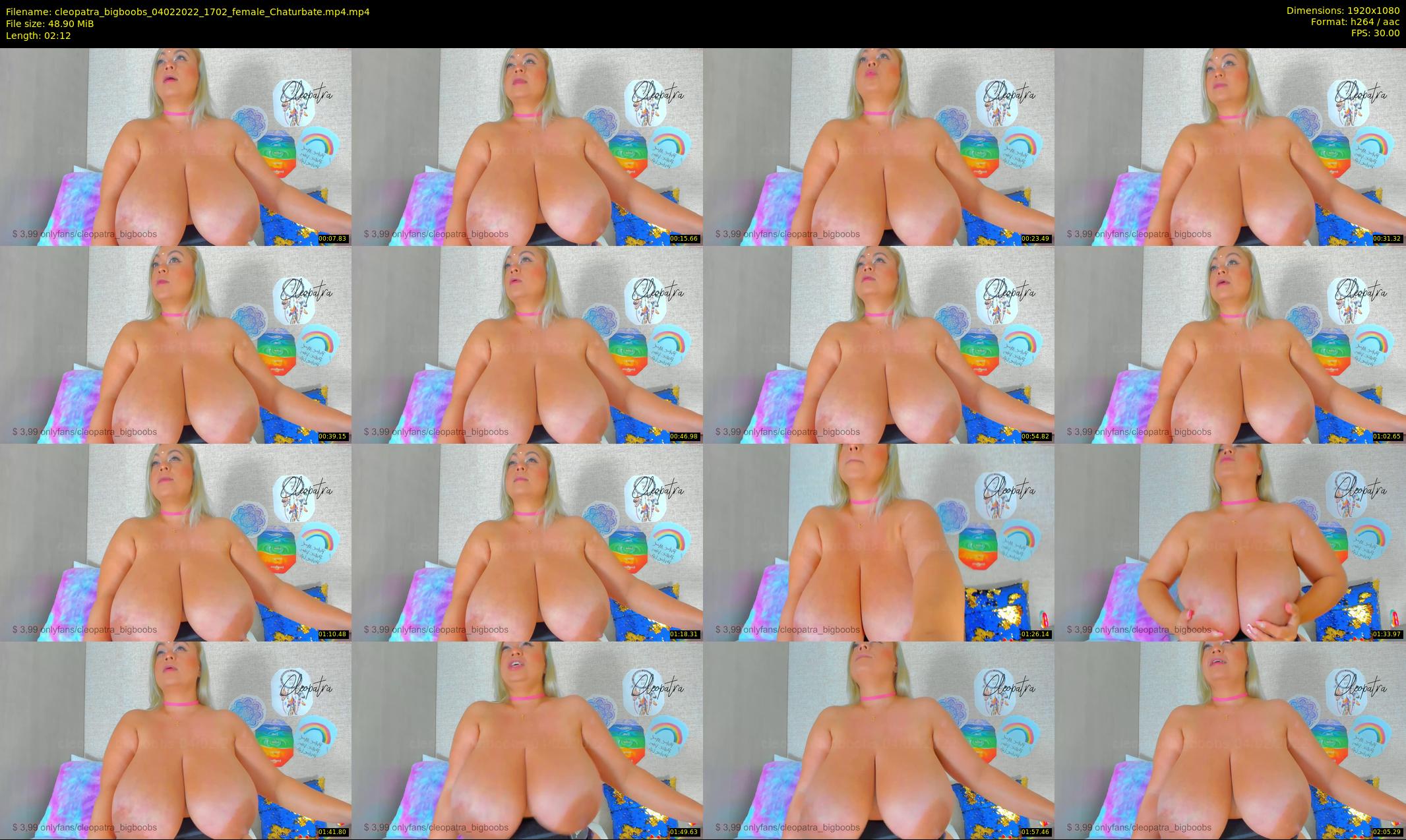 cleopatra_bigboobs — 3 minute Chaturbate female cam show recording, 1080p, Feb 4, 2022