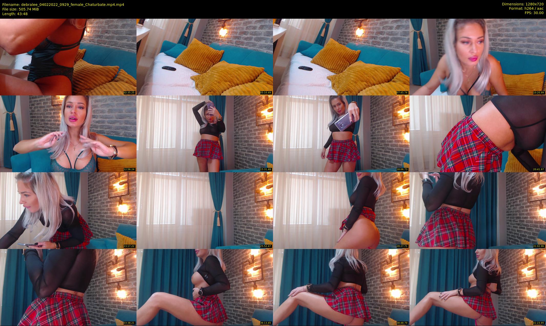 debralee — 44 minute Chaturbate female cam show recording, 720p, Feb 4, 2022