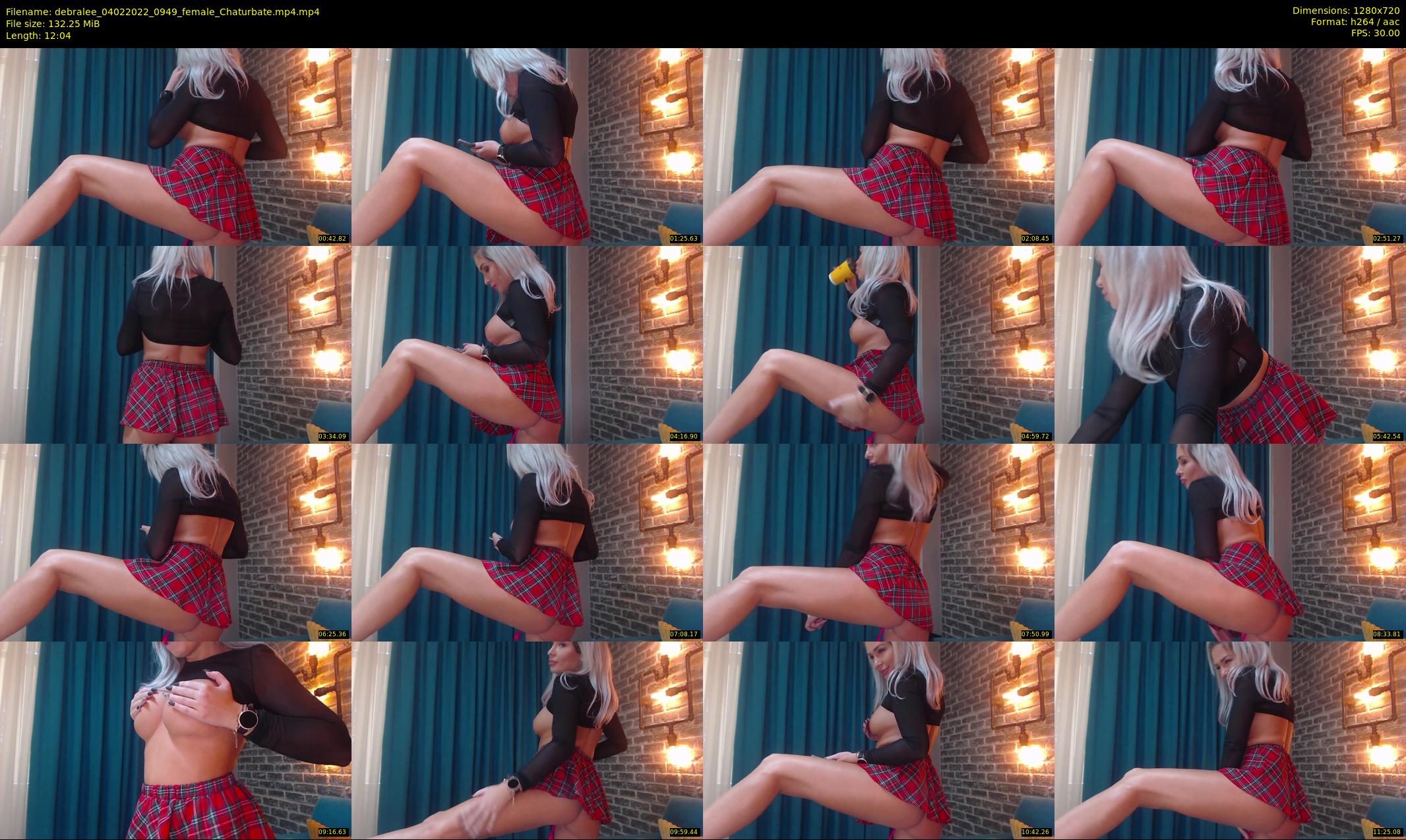 debralee — 13 minute Chaturbate female cam show recording, 720p, Feb 4, 2022