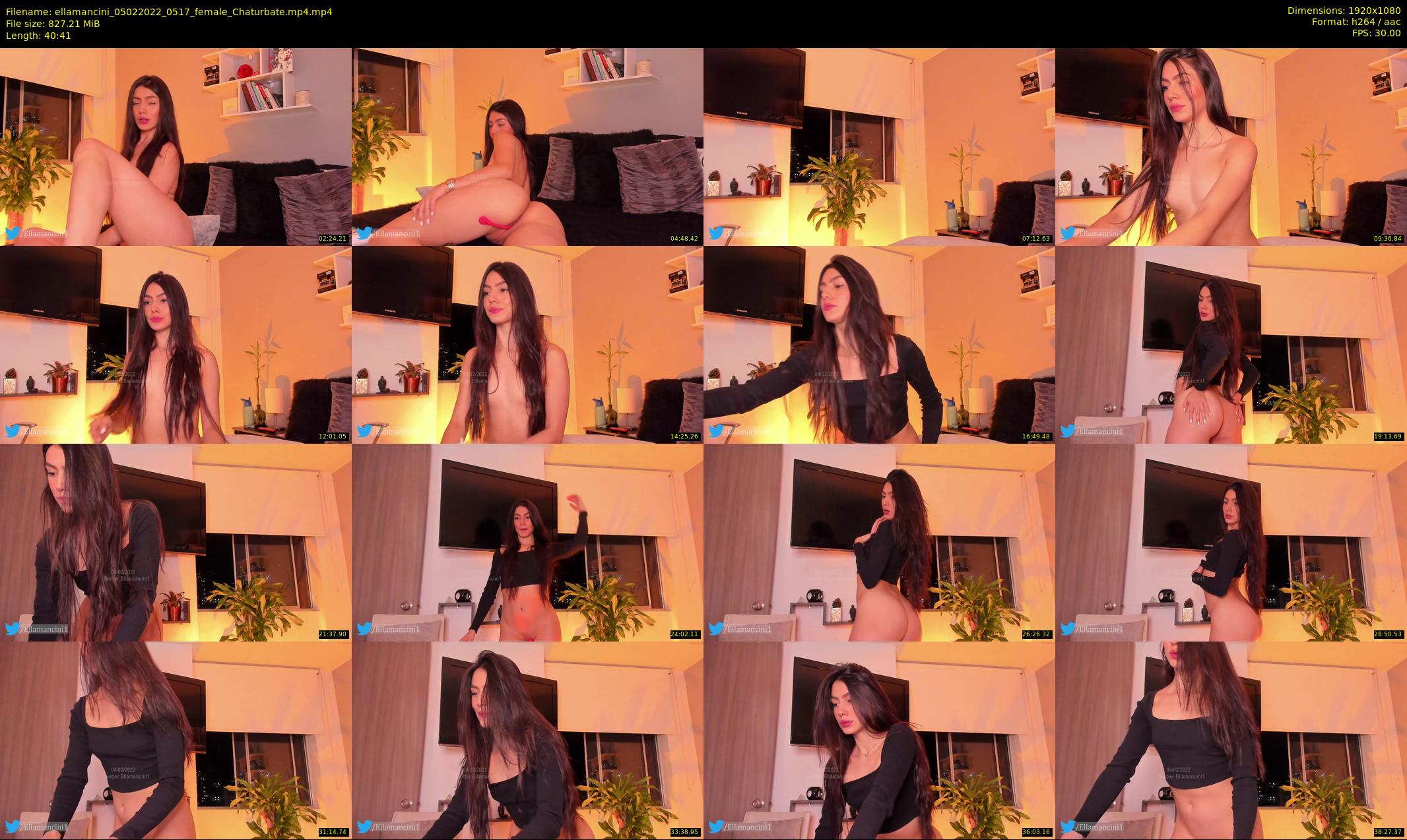 ellamancini — 41 minute Chaturbate female cam show recording, 1080p, Feb 5, 2022