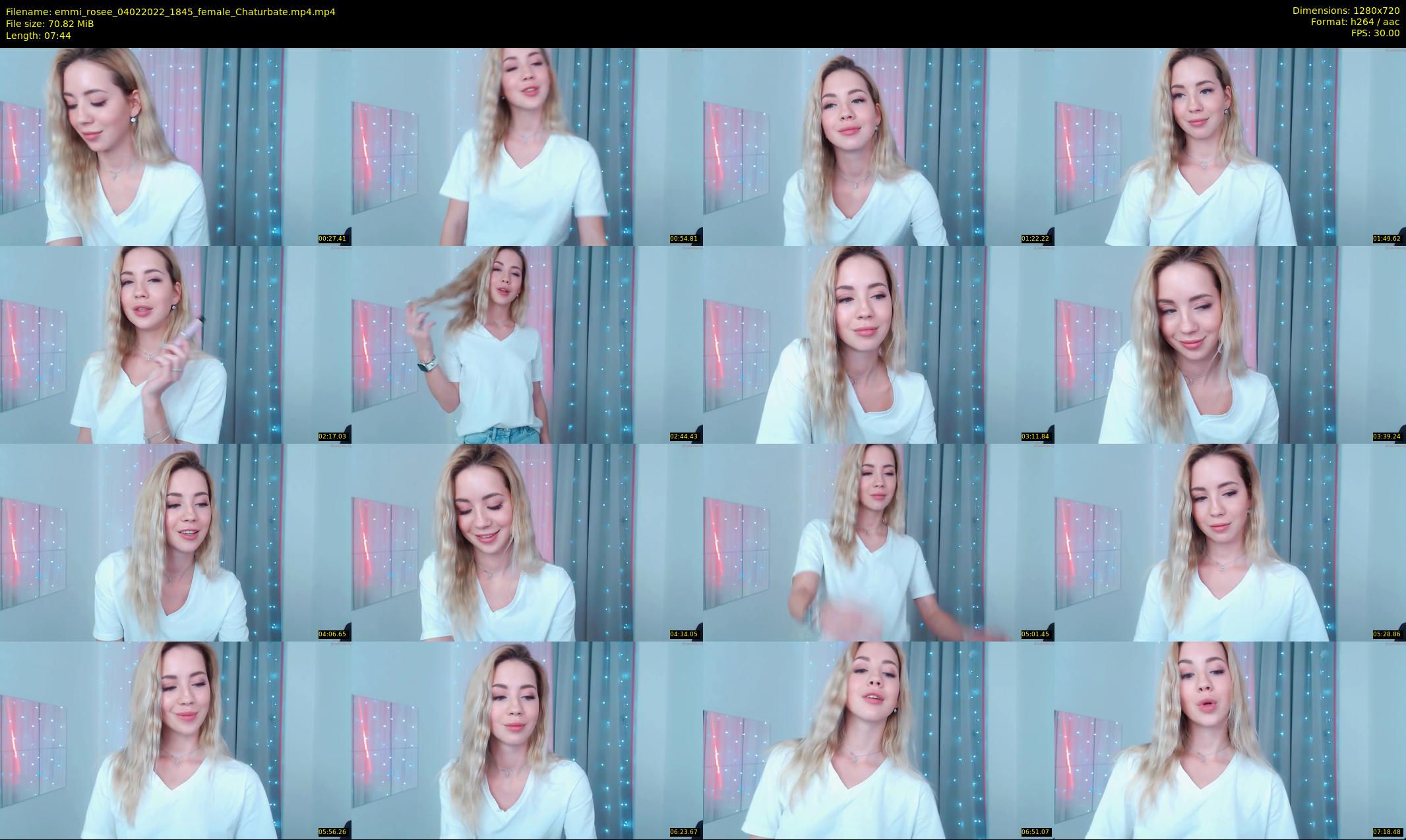 emmi_rosee — 8 minute Chaturbate female cam show recording, 720p, Feb 4, 2022