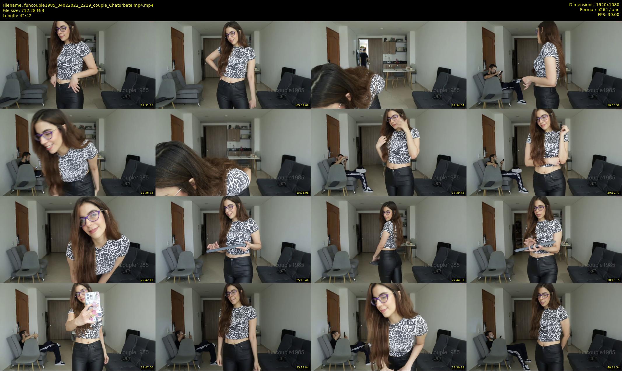 funcouple1985 — 43 minute Chaturbate couple cam show recording, 1080p, Feb 4, 2022