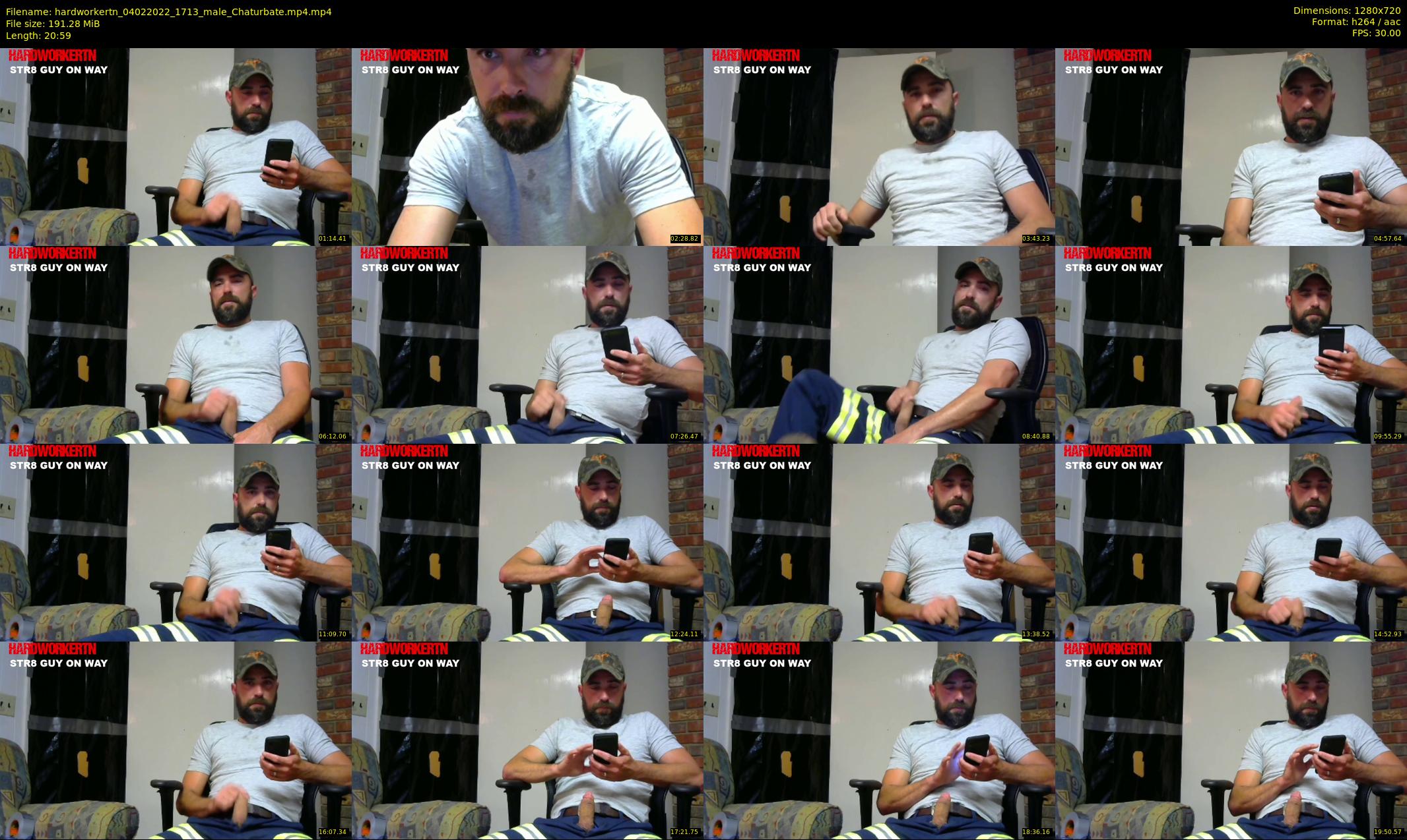 hardworkertn — 21 minute Chaturbate male cam show recording, 720p, Feb 4, 2022