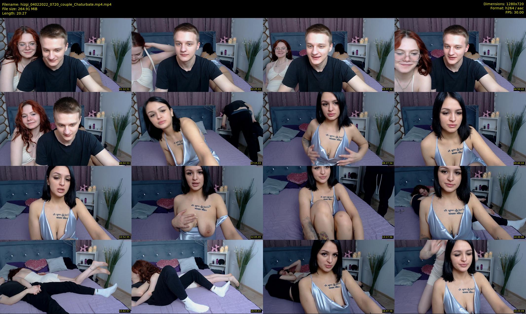 hizgi — 21 minute Chaturbate couple cam show recording, 720p, Feb 4, 2022