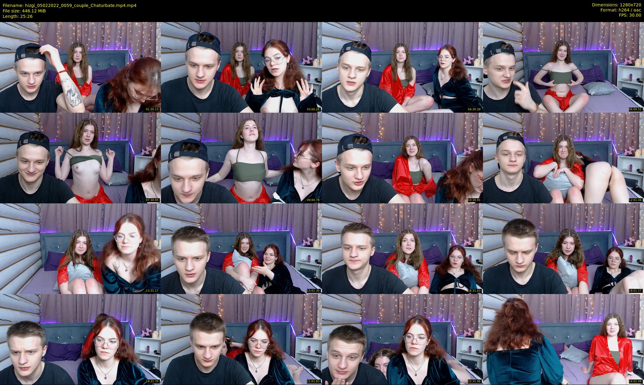 hizgi — 26 minute Chaturbate couple cam show recording, 720p, Feb 5, 2022