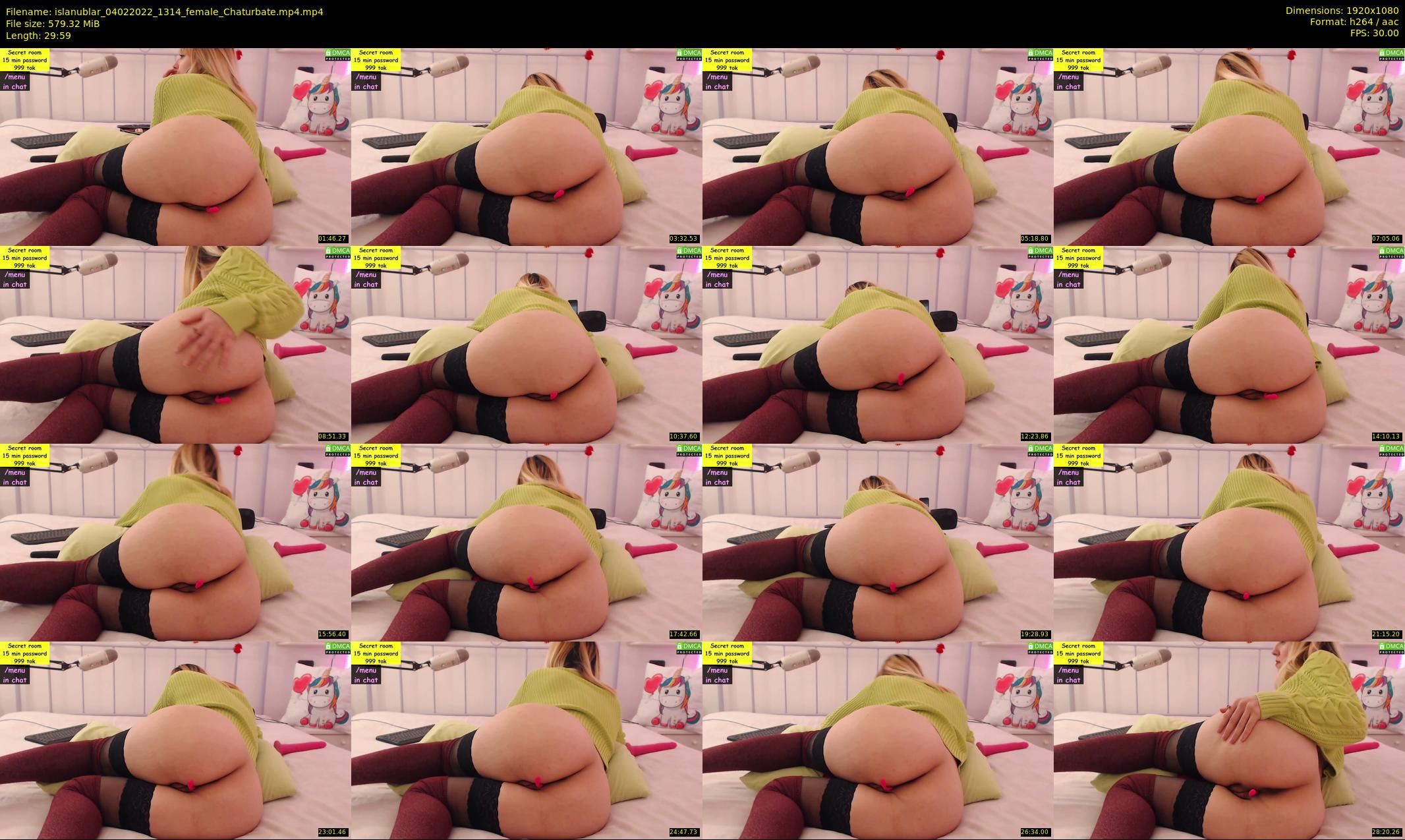 islanublar — 30 minute Chaturbate female cam show recording, 1080p, Feb 4, 2022