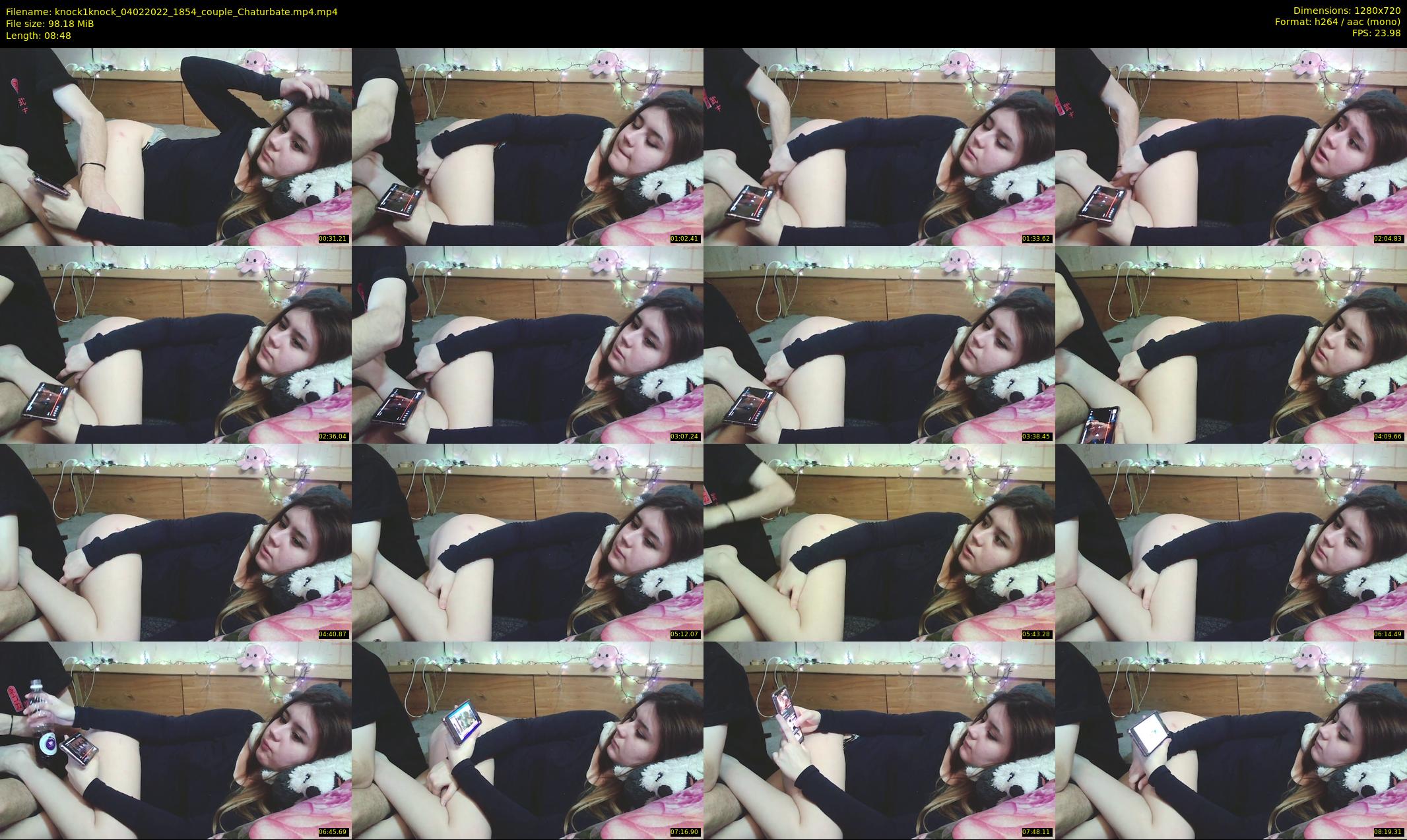 knock1knock — 9 minute Chaturbate couple cam show recording, 720p, Feb 4, 2022
