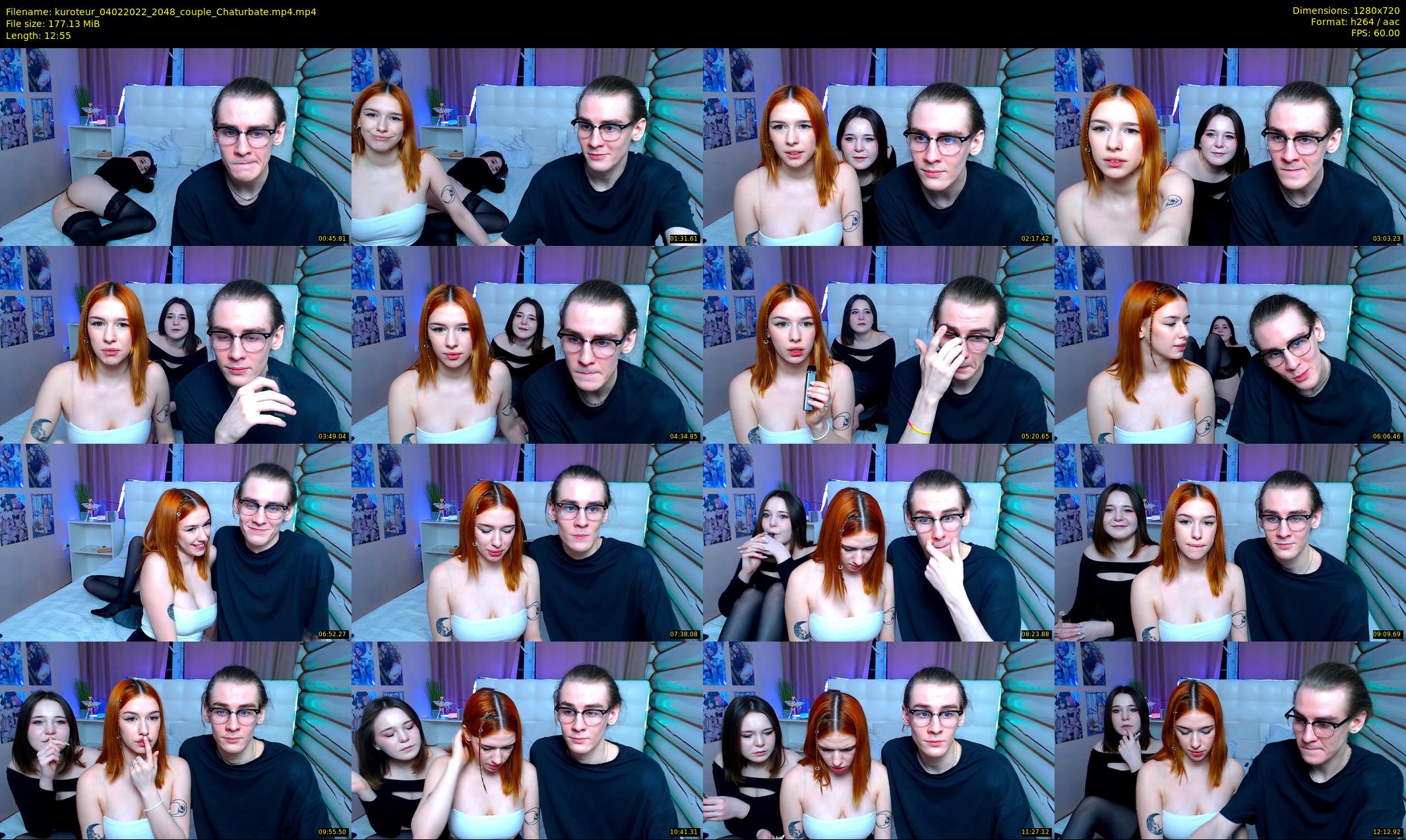 kuroteur — 13 minute Chaturbate couple cam show recording, 720p, Feb 4, 2022