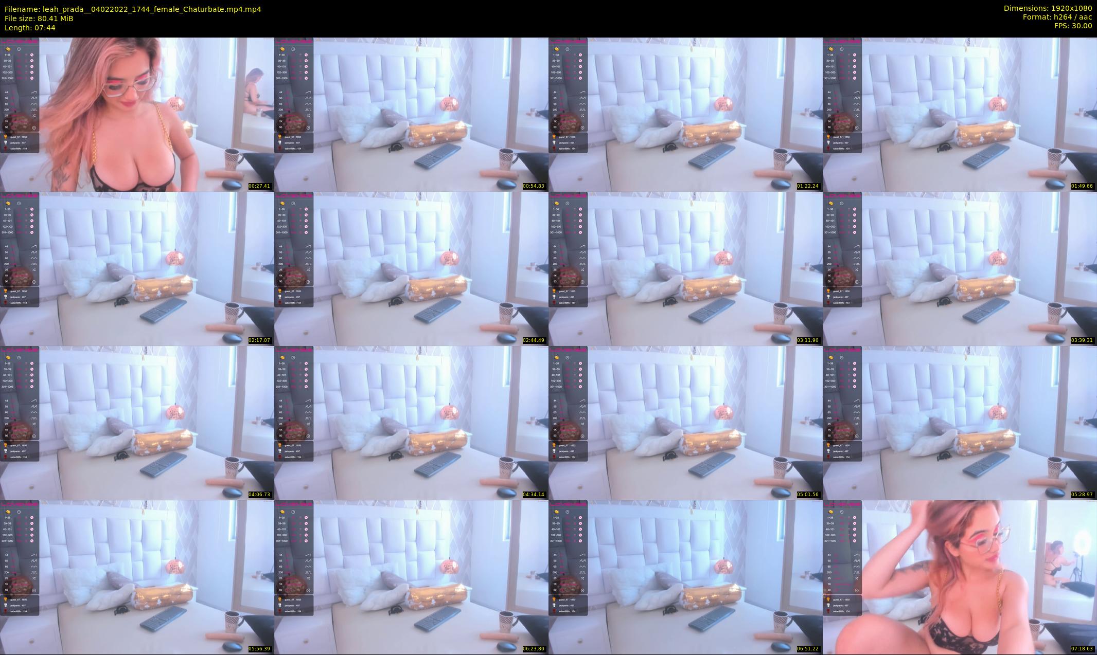 leah_prada_ — 8 minute Chaturbate female cam show recording, 1080p, Feb 4, 2022