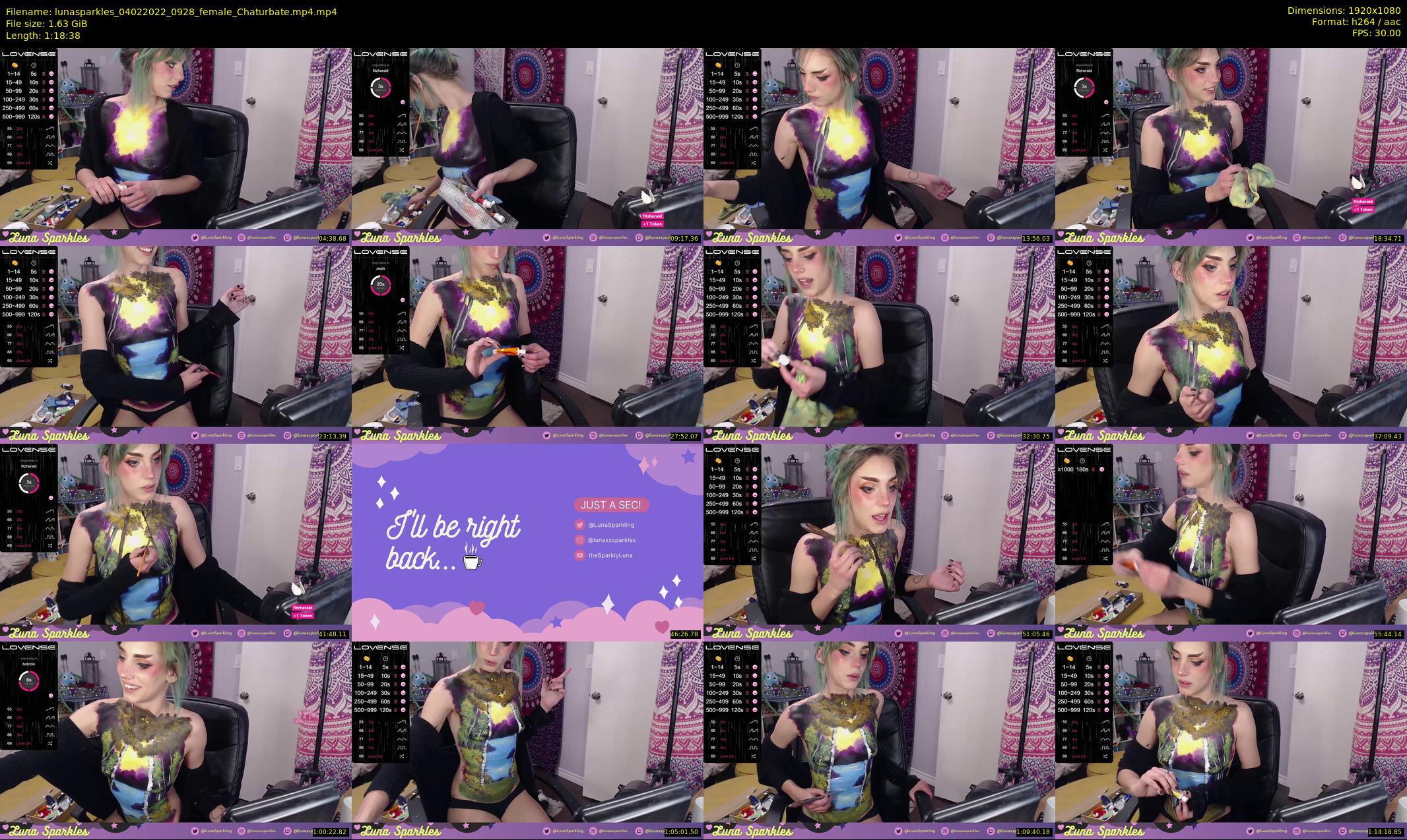lunasparkles — 79 minute Chaturbate female cam show recording, 1080p, Feb 4, 2022