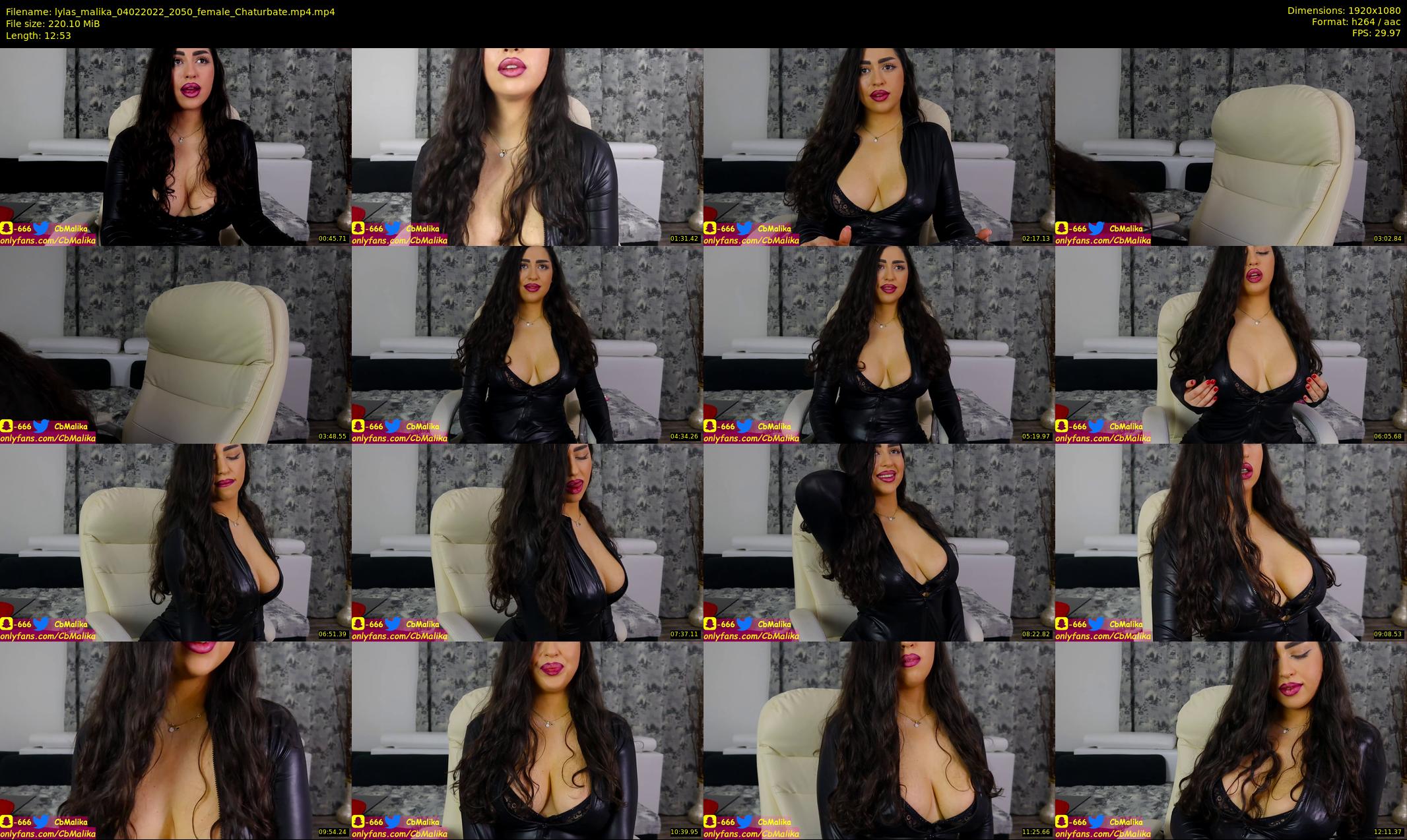 lylas_malika — 13 minute Chaturbate female cam show recording, 1080p, Feb 4, 2022