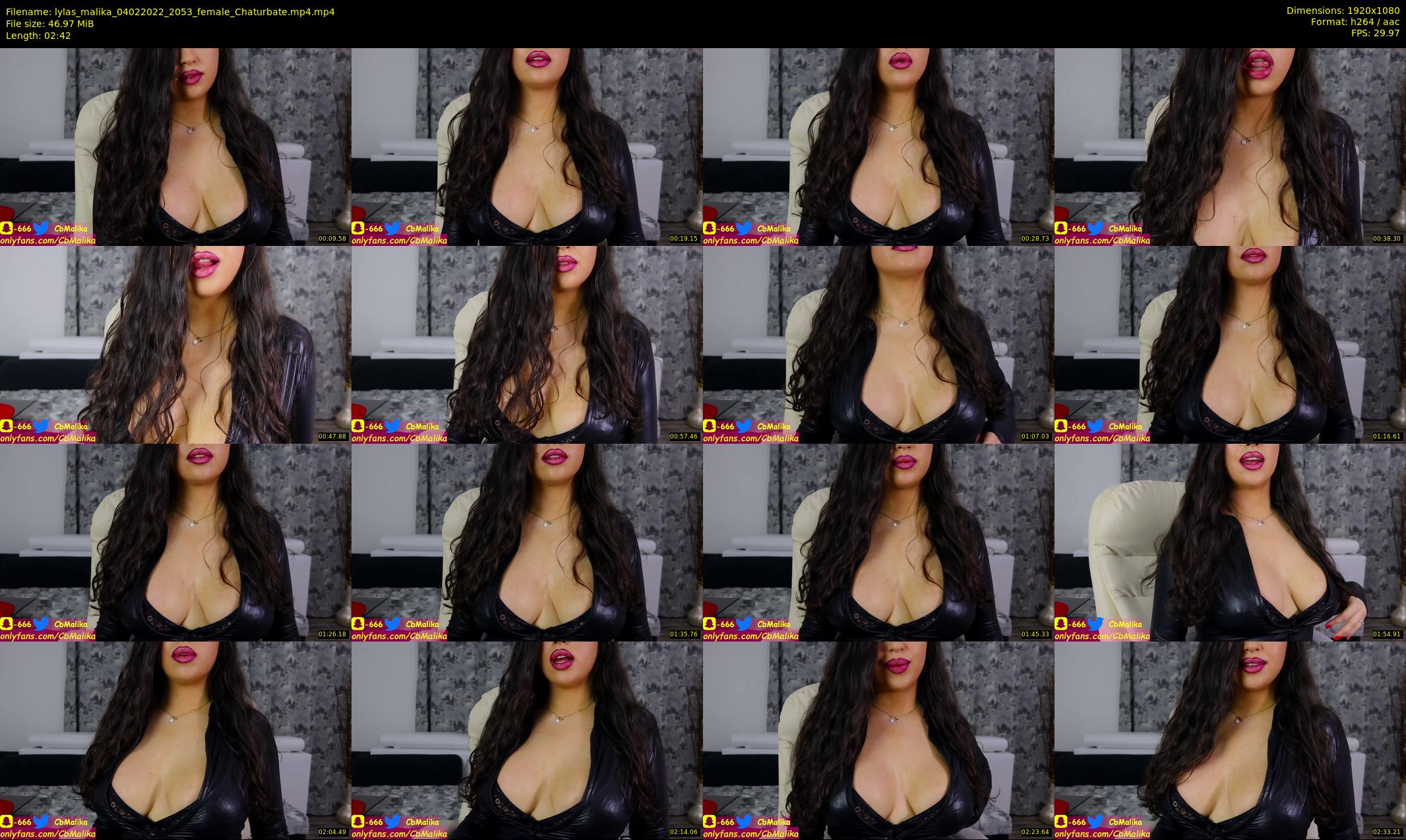 lylas_malika — 3 minute Chaturbate female cam show recording, 1080p, Feb 4, 2022