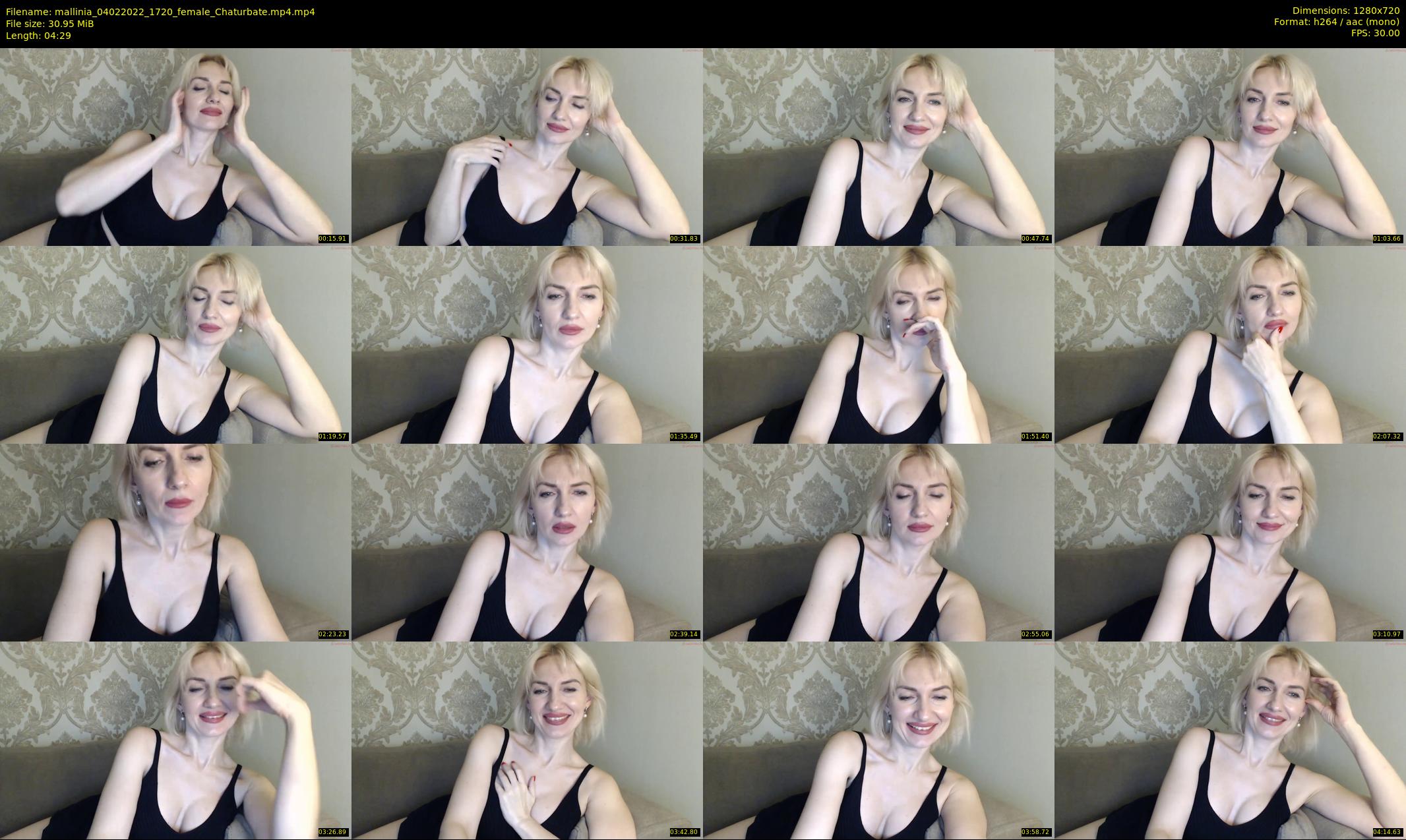 mallinia — 5 minute Chaturbate female cam show recording, 720p, Feb 4, 2022