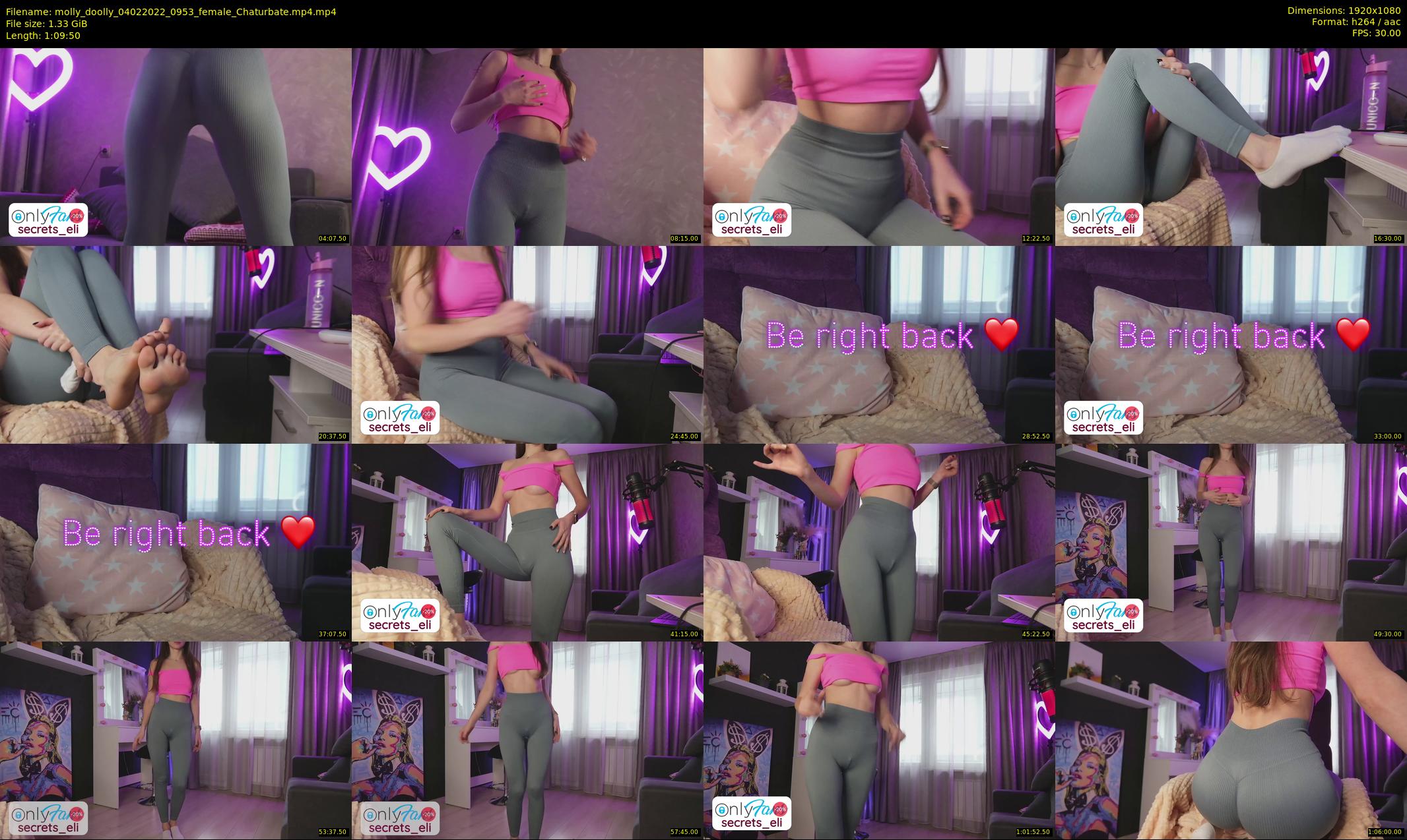 molly_doolly — 70 minute Chaturbate female cam show recording, 1080p, Feb 4, 2022