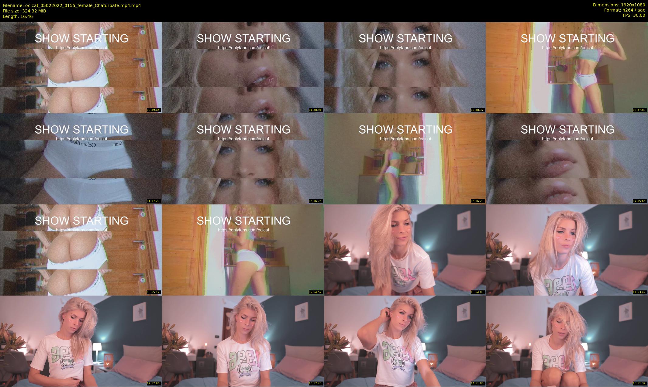 ocicat — 17 minute Chaturbate female cam show recording, 1080p, Feb 5, 2022