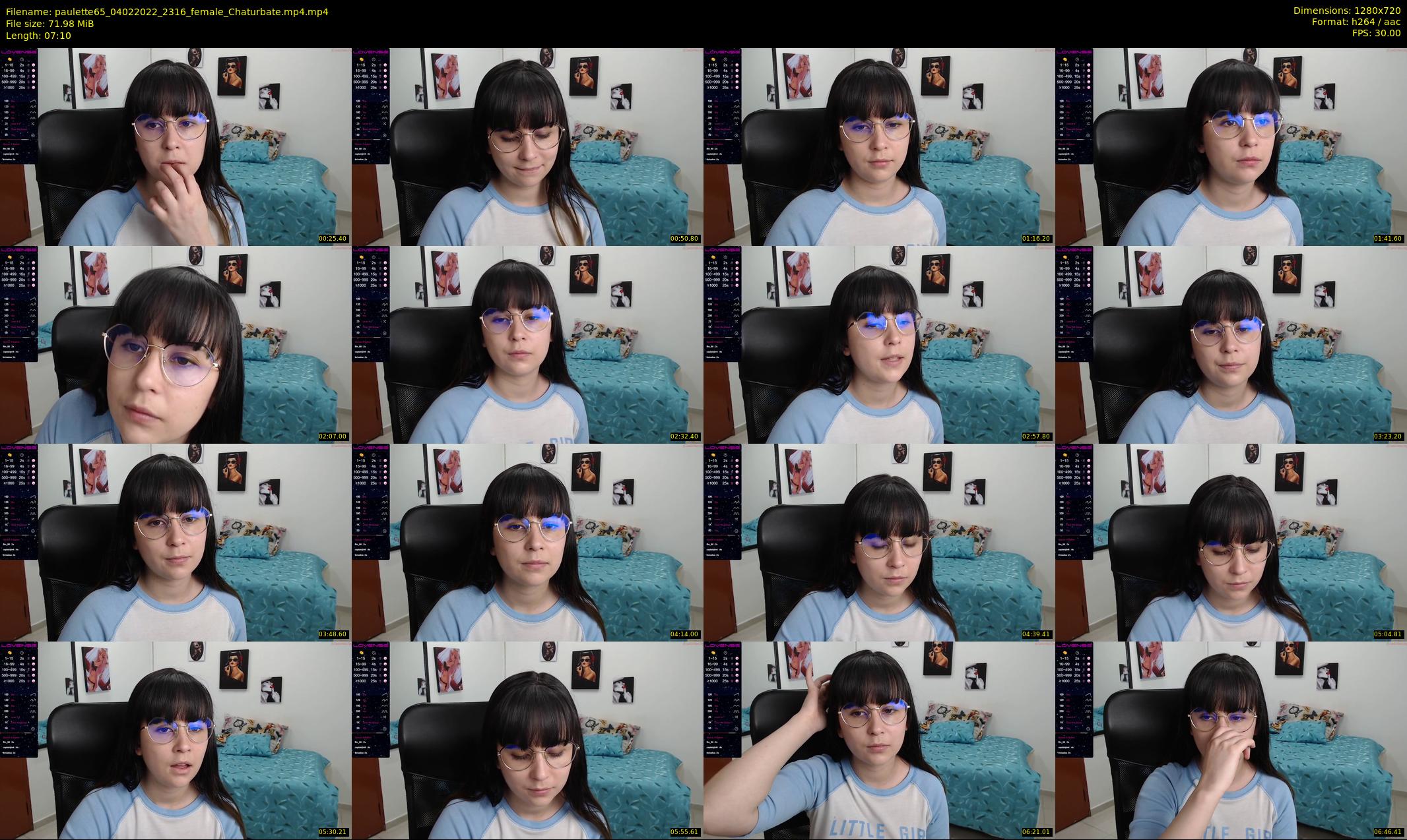 paulette65 — 8 minute Chaturbate female cam show recording, 720p, Feb 4, 2022