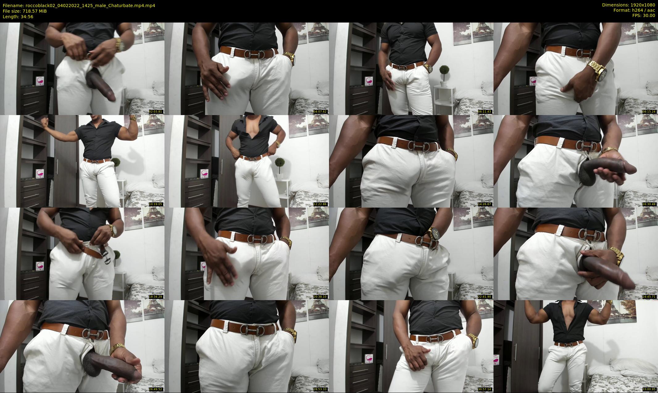 roccoblack02 — 35 minute Chaturbate male cam show recording, 1080p, Feb 4, 2022