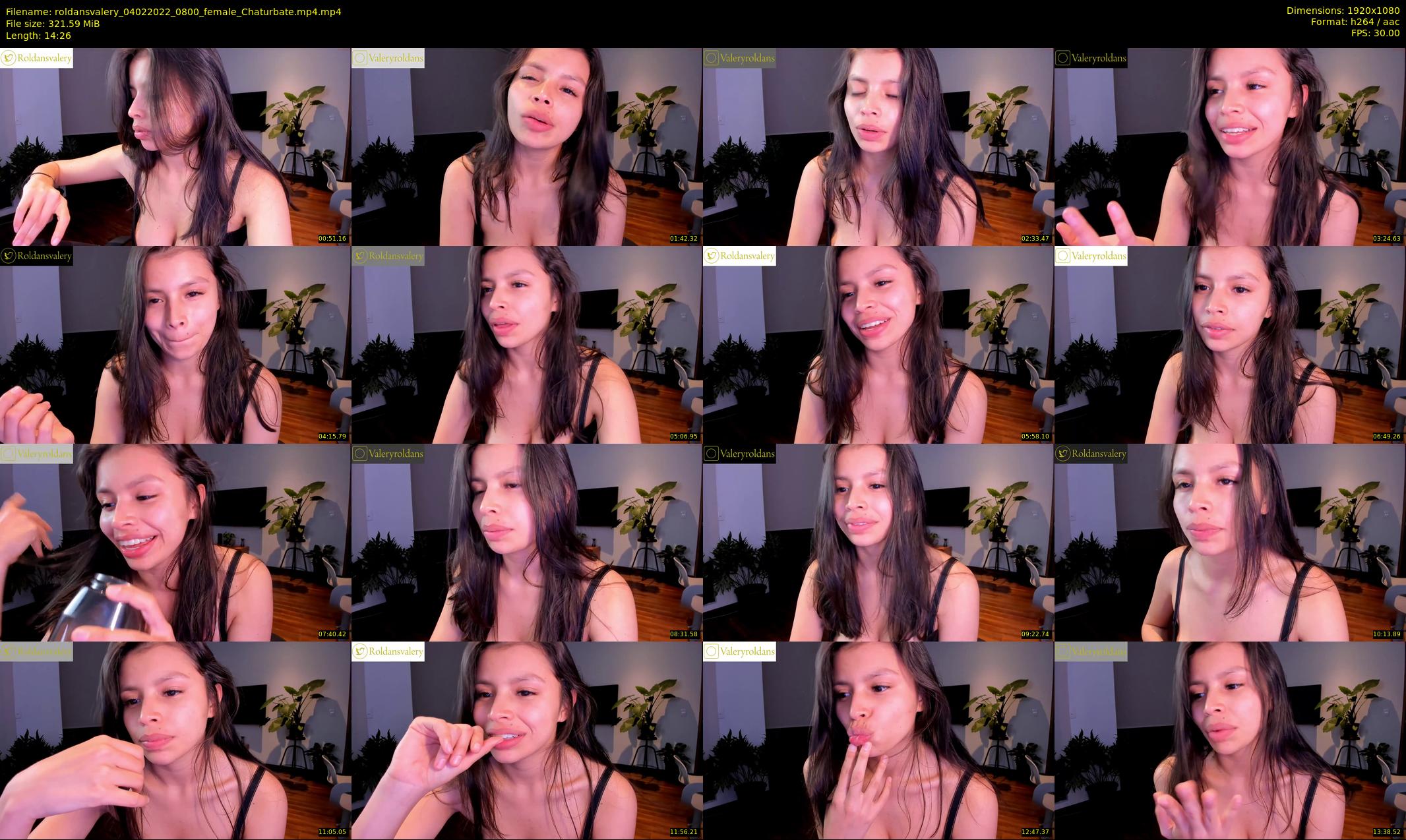 roldansvalery — 15 minute Chaturbate female cam show recording, 1080p, Feb 4, 2022