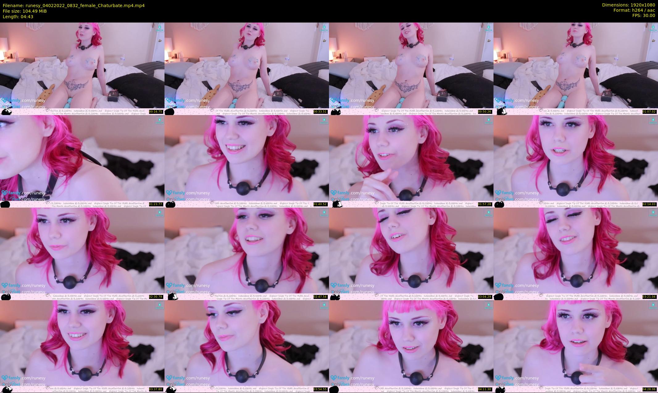 runesy — 5 minute Chaturbate female cam show recording, 1080p, Feb 4, 2022