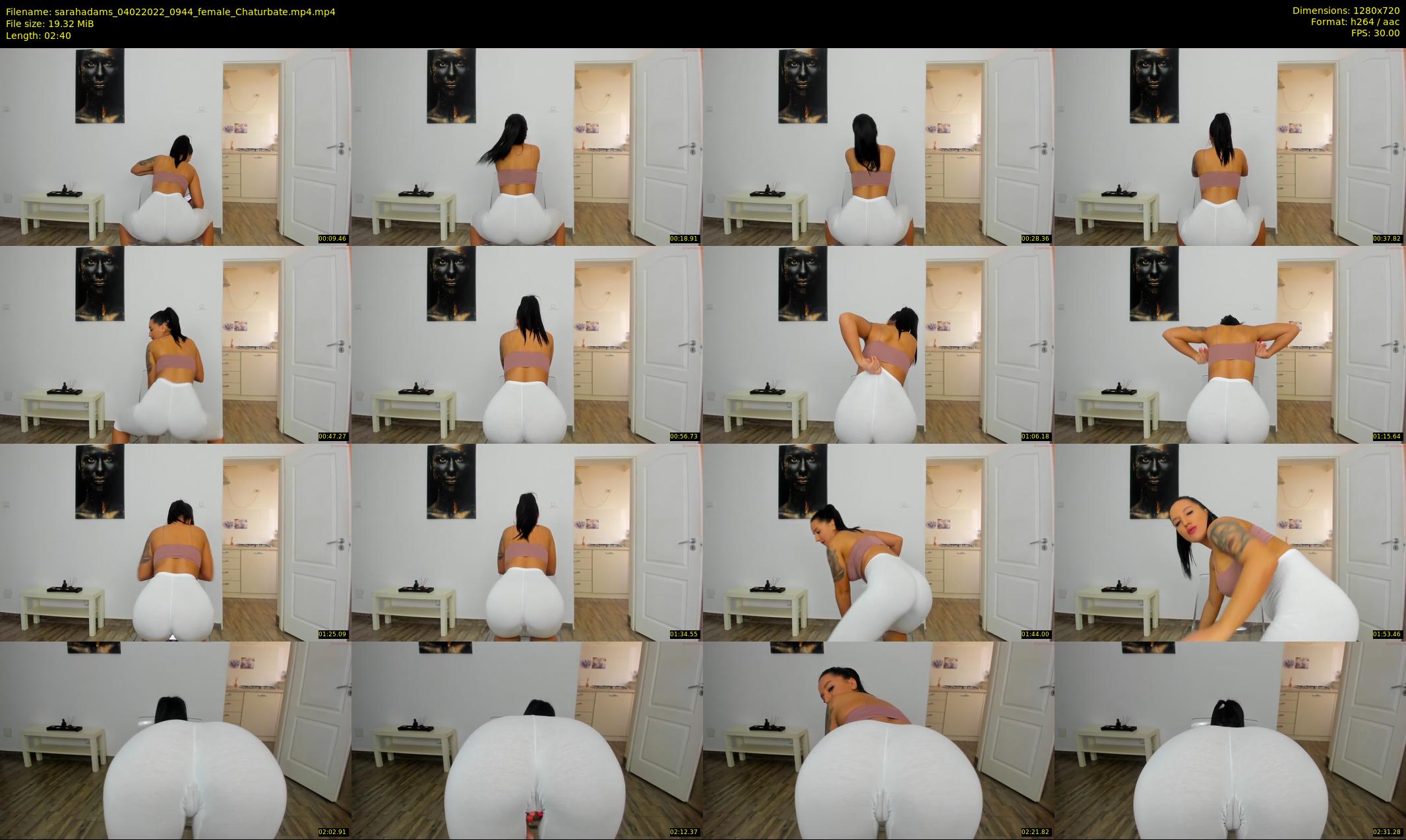 sarahadams — 3 minute Chaturbate female cam show recording, 720p, Feb 4, 2022