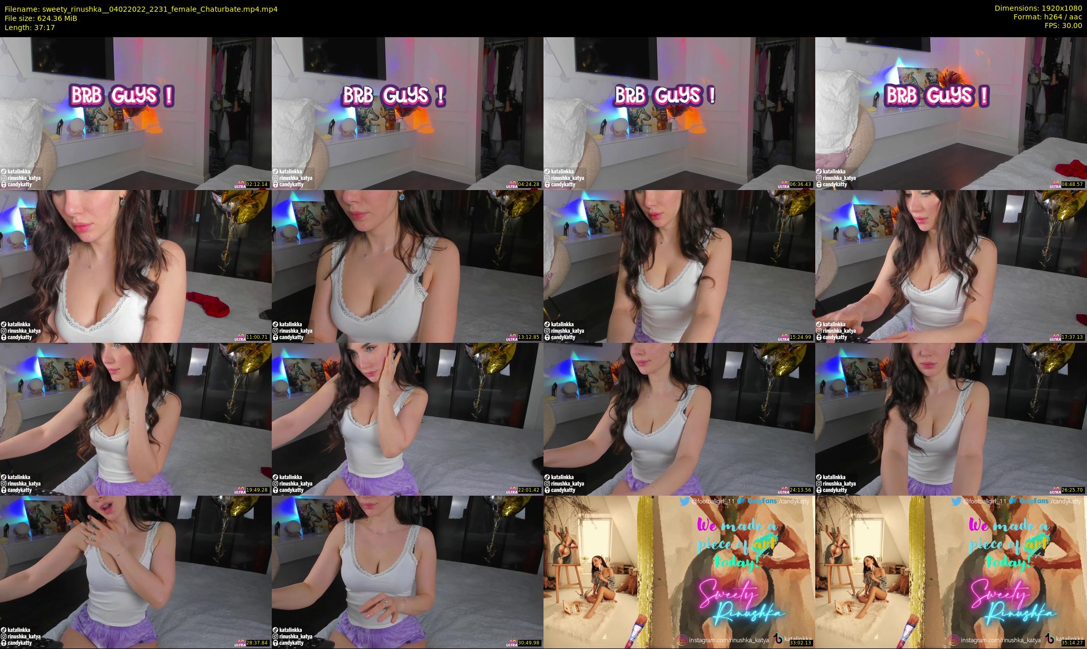 sweety_rinushka_ — 38 minute Chaturbate female cam show recording, 1080p, Feb 4, 2022