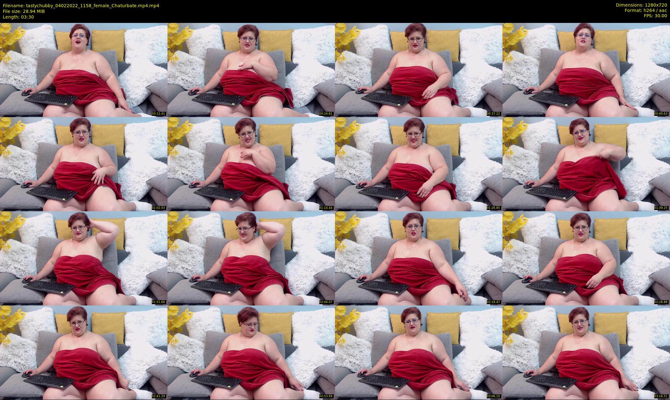 tastychubby — 4 minute Chaturbate female cam show recording, 720p, Feb 4, 2022