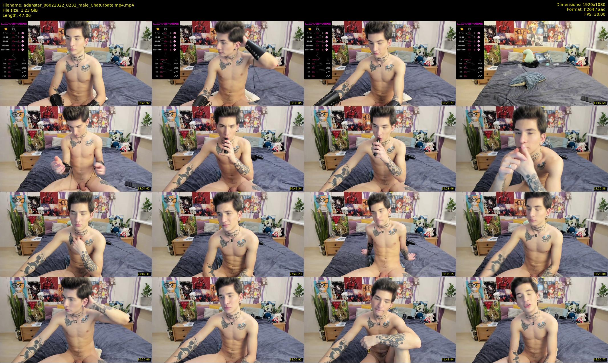 adanstar — 48 minute Chaturbate male cam show recording, 1080p, Feb 6, 2022