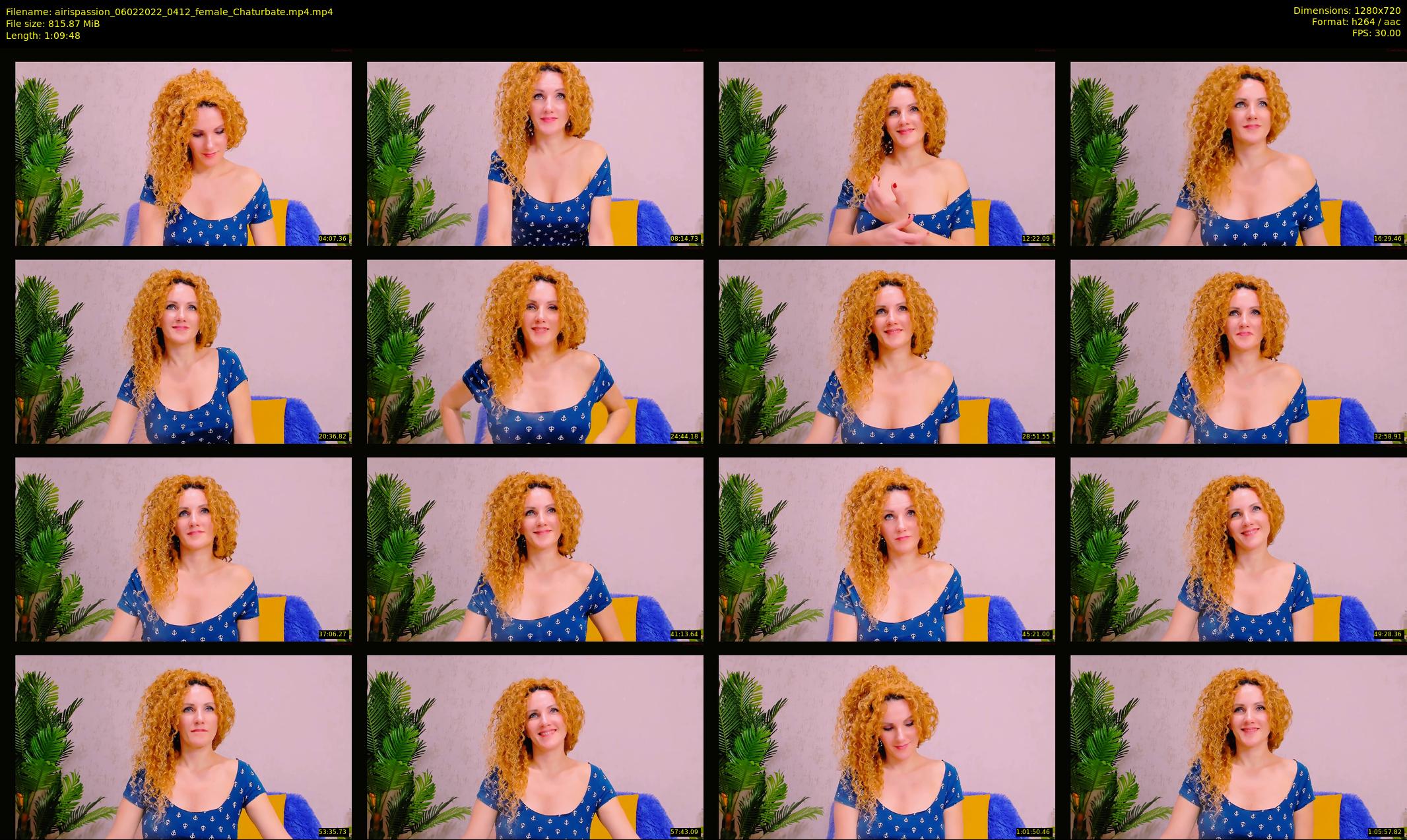 airispassion — 70 minute Chaturbate female cam show recording, 720p, Feb 6, 2022