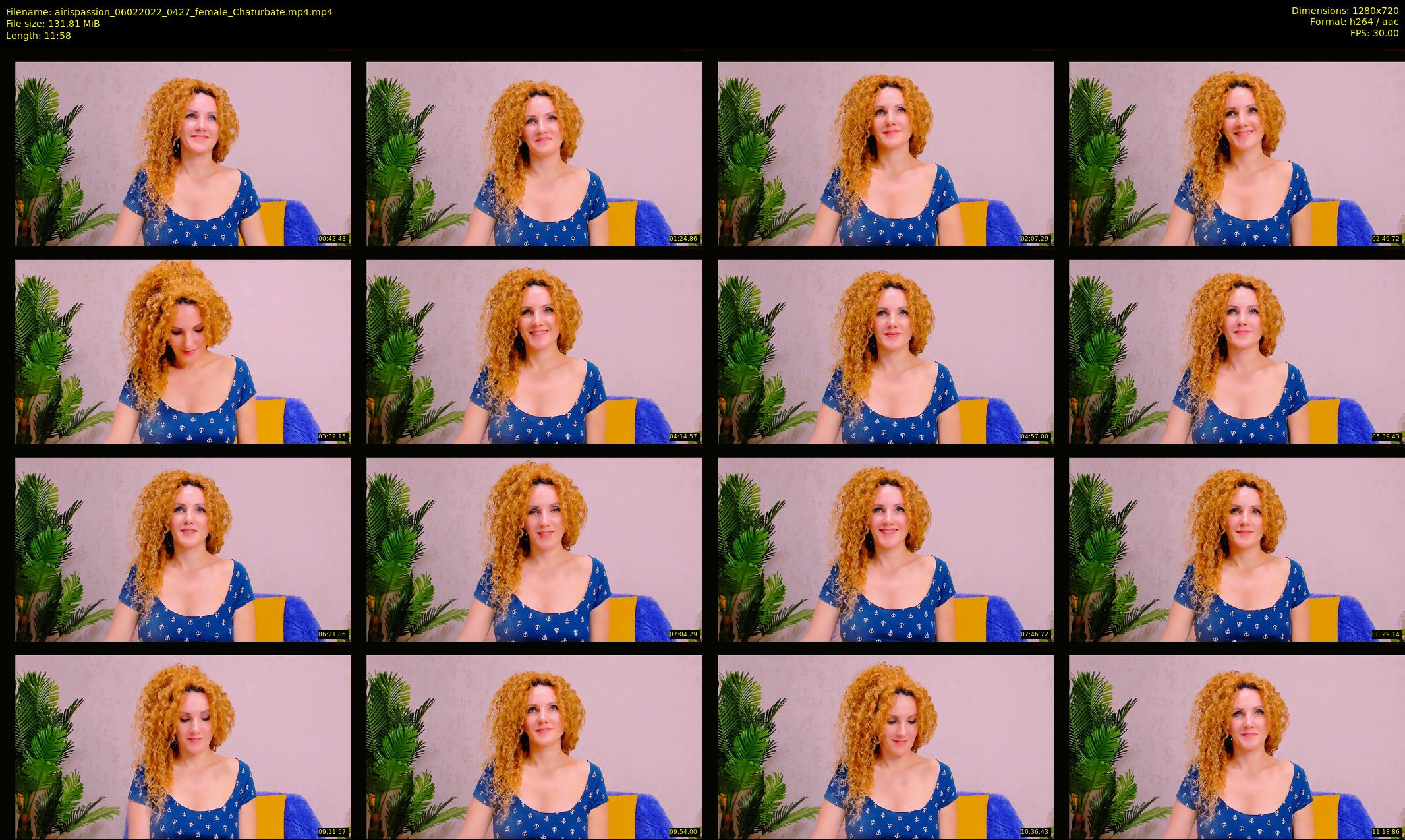 airispassion — 12 minute Chaturbate female cam show recording, 720p, Feb 6, 2022