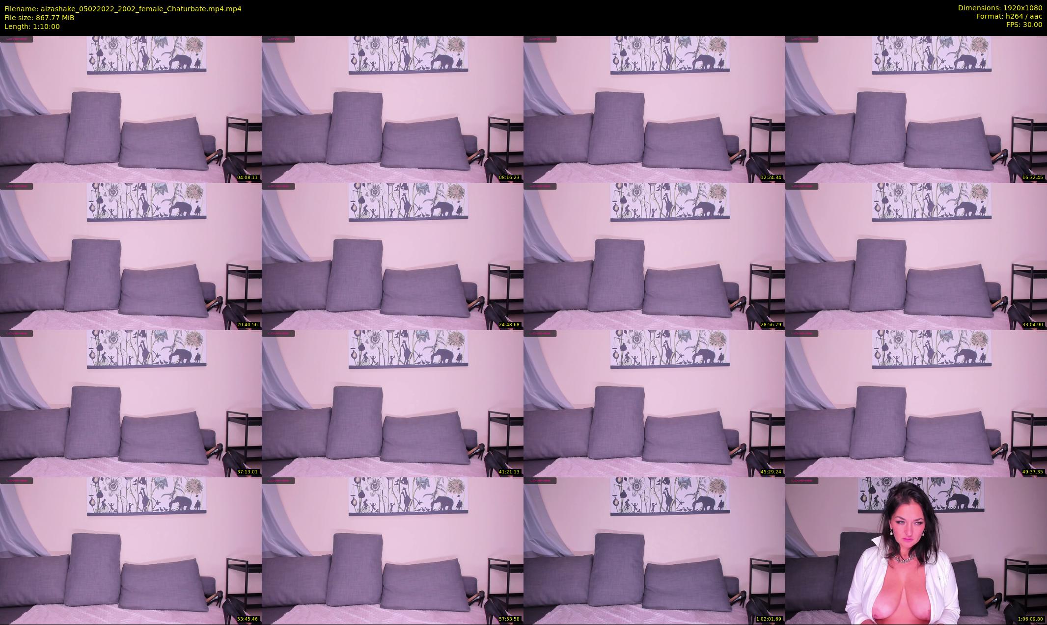 aizashake — 70 minute Chaturbate female cam show recording, 1080p, Feb 5, 2022