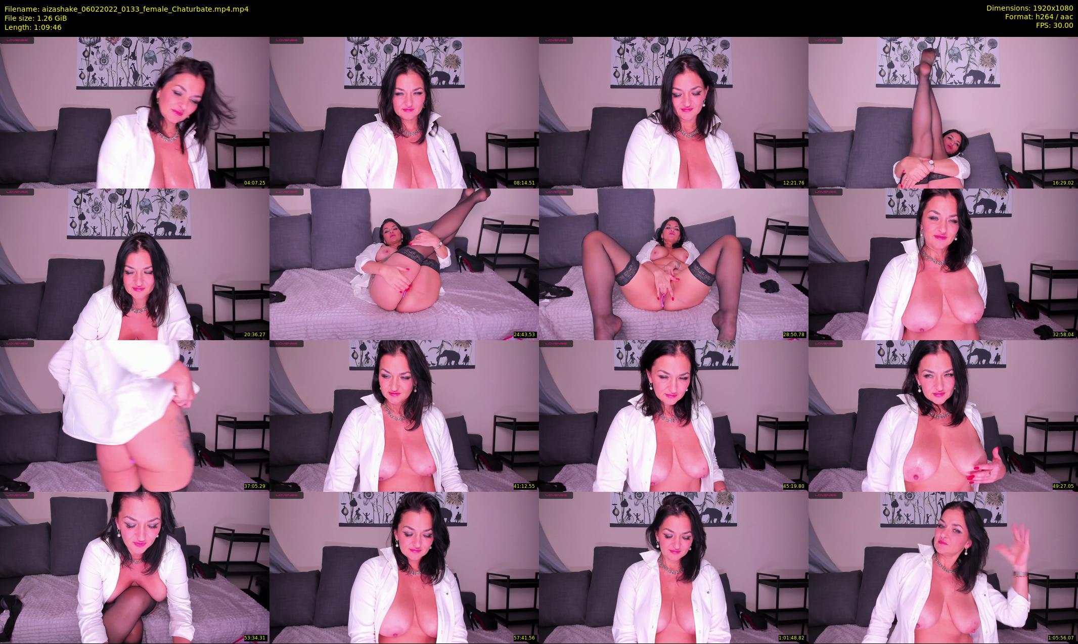 aizashake — 70 minute Chaturbate female cam show recording, 1080p, Feb 6, 2022