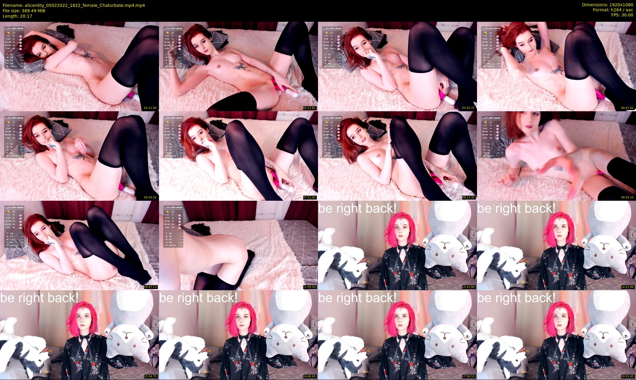 alicentity — 21 minute Chaturbate female cam show recording, 1080p, Feb 5, 2022