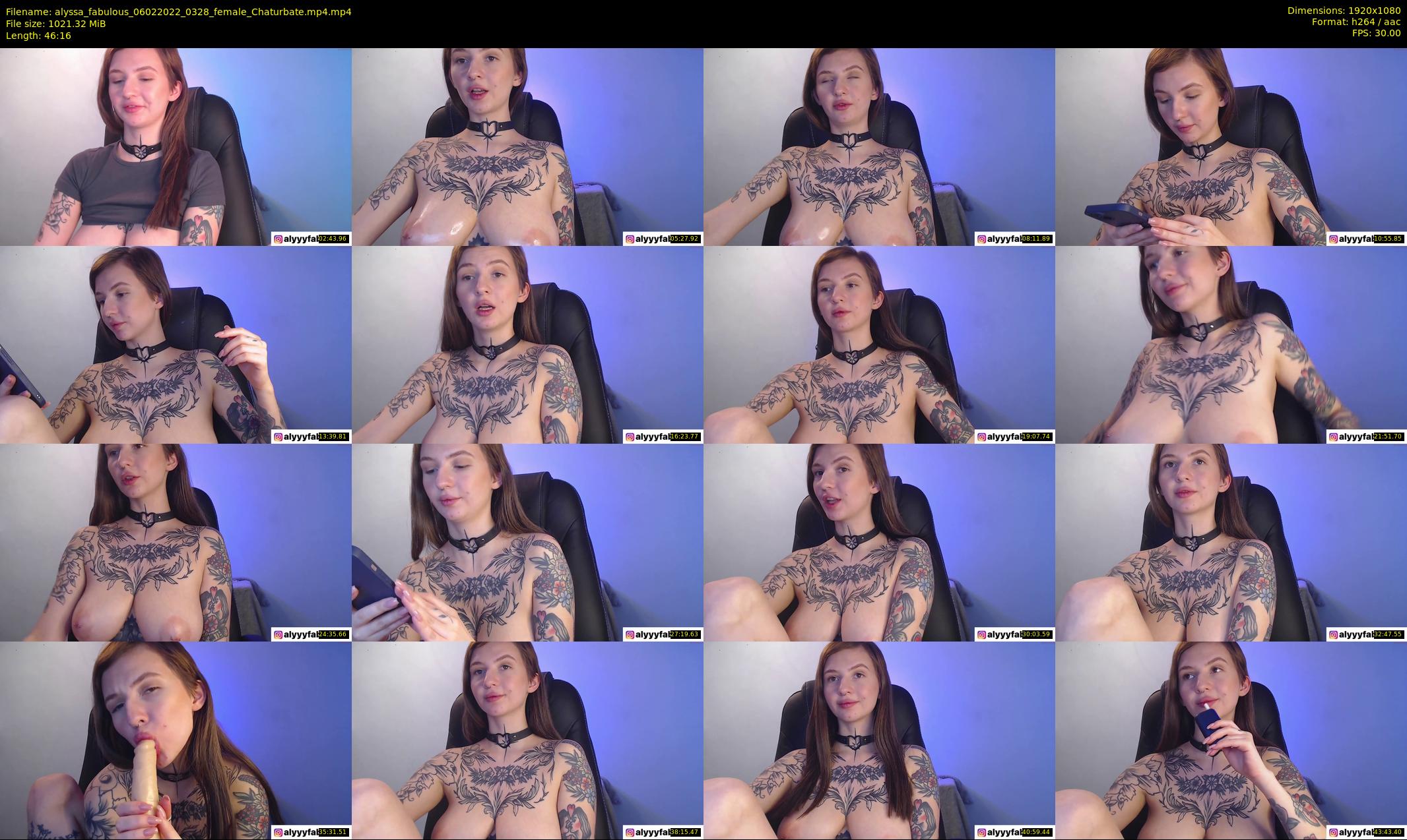 alyssa_fabulous — 47 minute Chaturbate female cam show recording, 1080p, Feb 6, 2022
