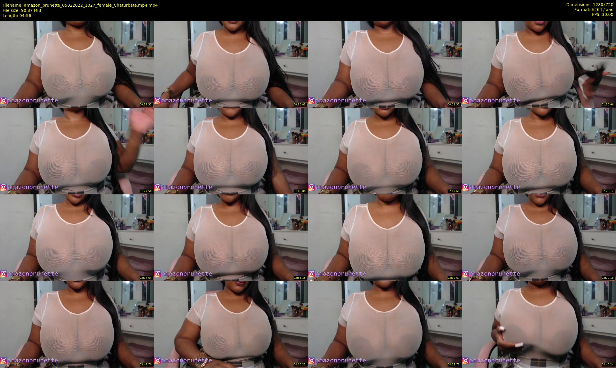 amazon_brunette — 5 minute Chaturbate female cam show recording, 720p, Feb 5, 2022